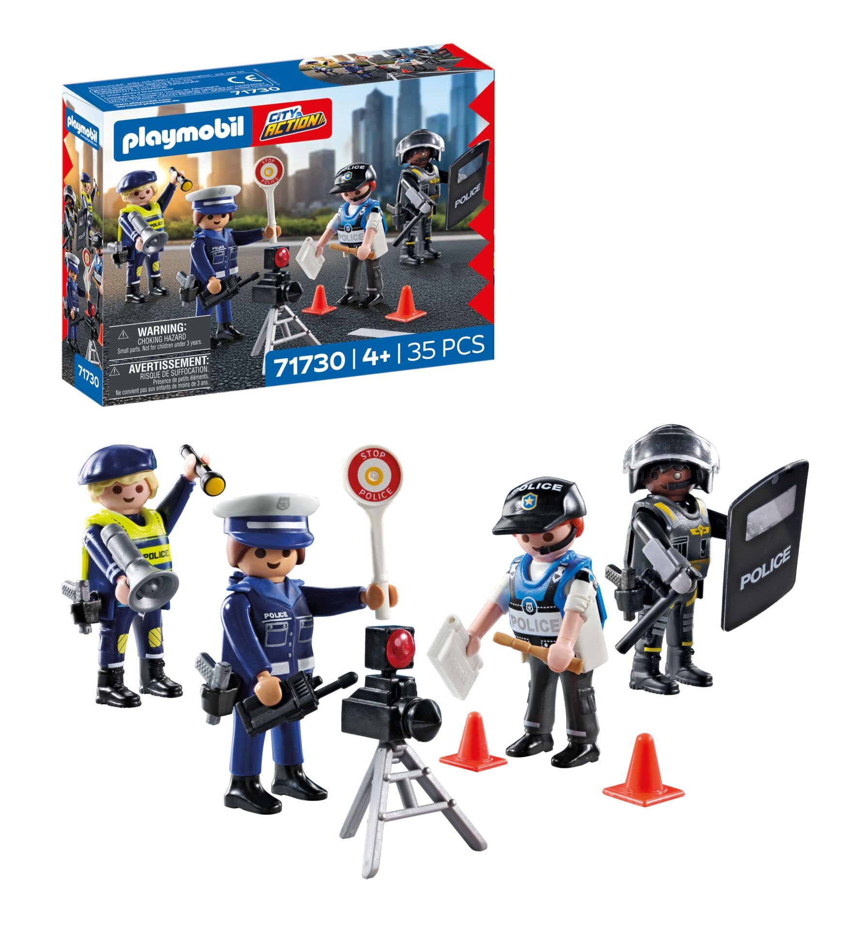 Playmobil Action Heroes Police Figure Set | Model 71730 | Ages 4+ 1