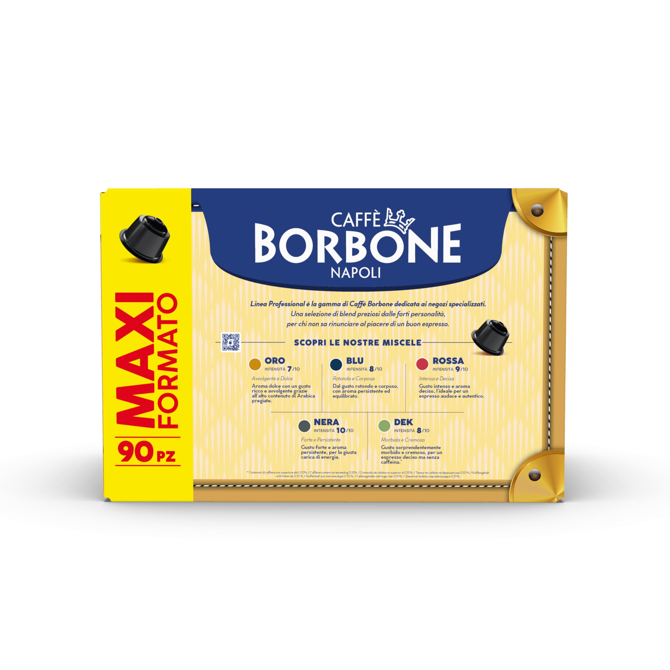 CAFFÈ BORBONE Red Blend Coffee Capsules - 90 Count (6 Packs of 15) | Dolce Gusto Compatible 4