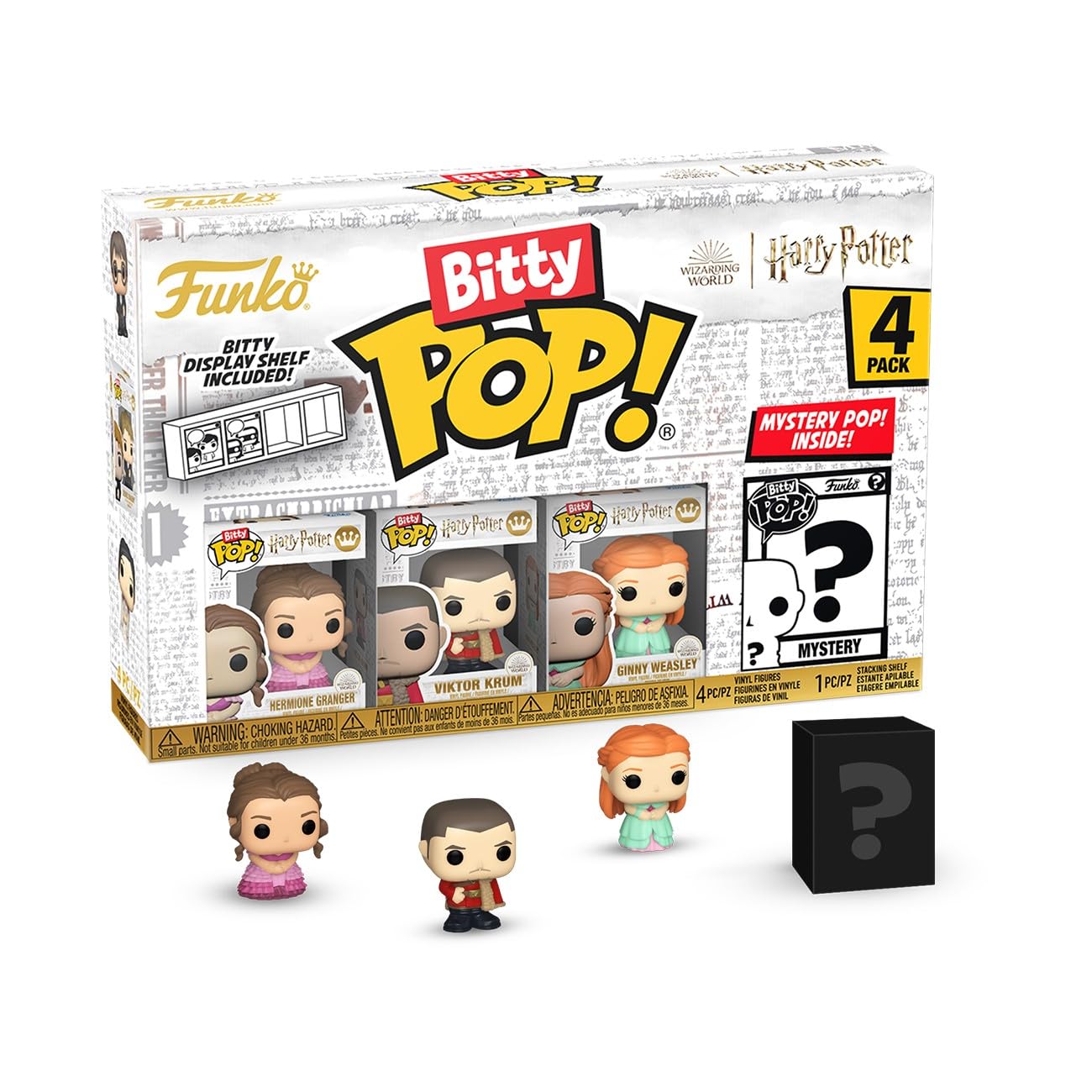 Funko Bitty Pop! Harry Potter - Hermione 4 Pack with Mystery Mini Figure 1