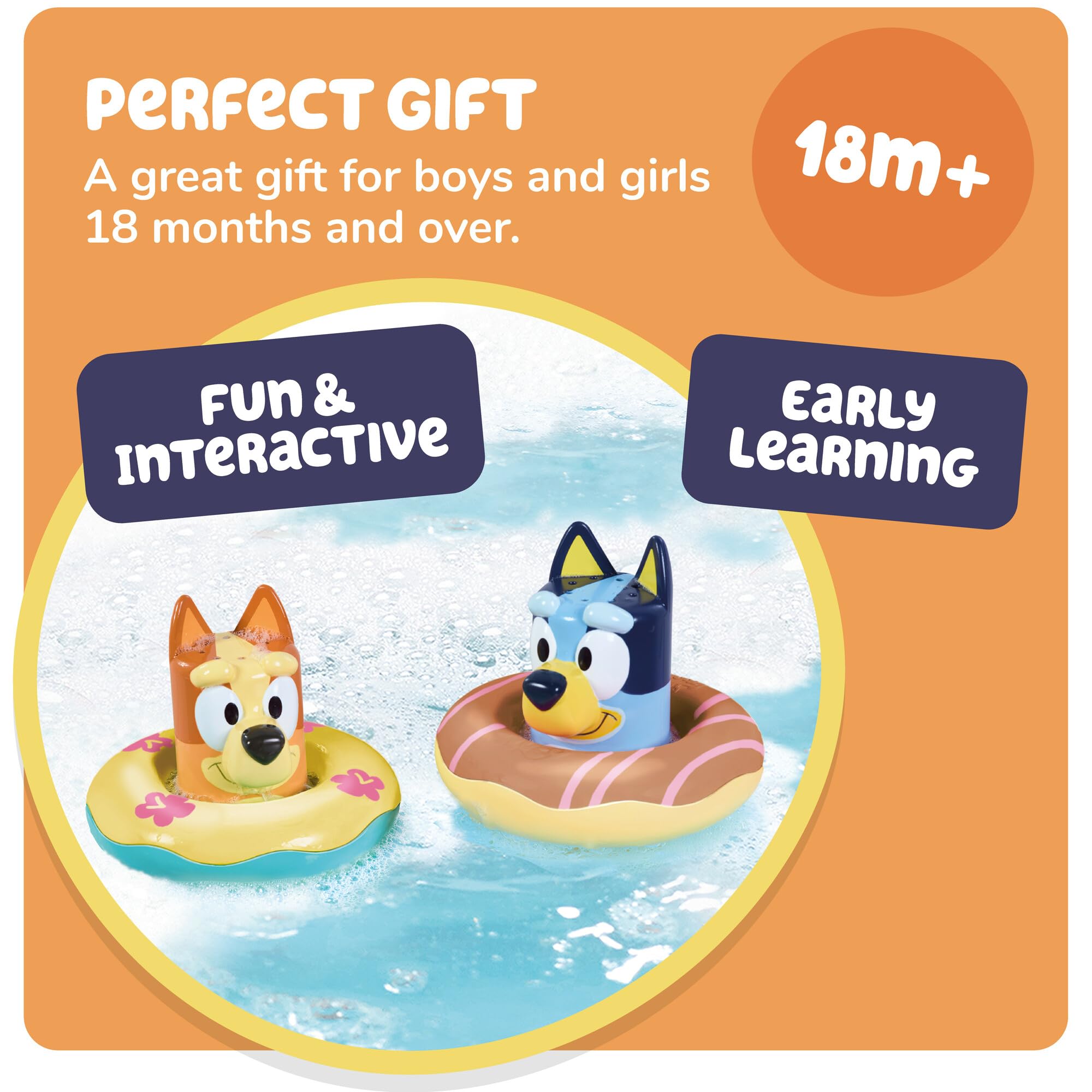 TOMY Bluey Bath Float 2 Pack - Pouring Cups with Water Wheels | Ages 18 Months+ 7