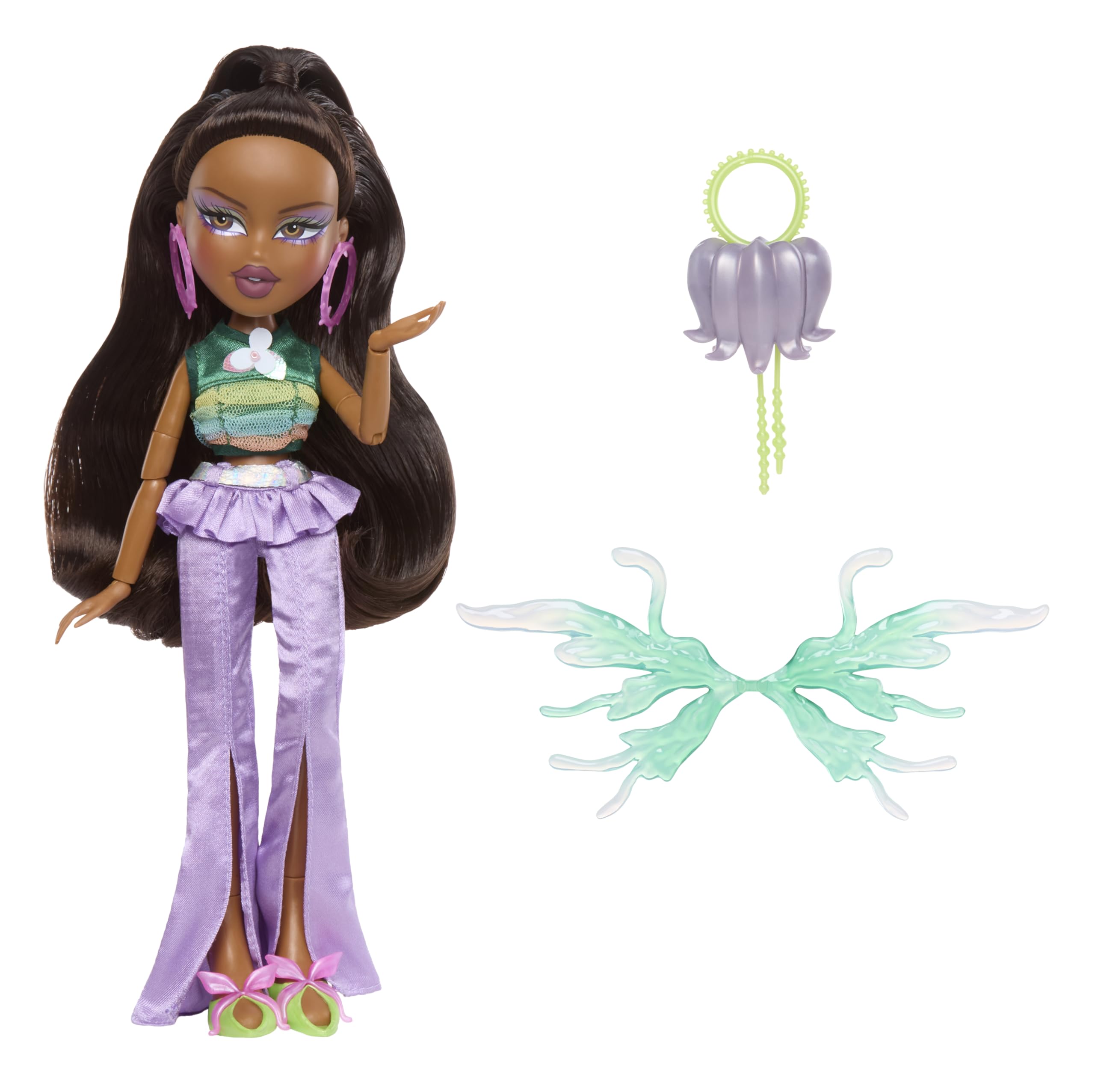 Bratz Fashion Pixiez Sasha - Collectible Doll with Transformable Wings, Fashion Outfit & Accessories, 11.5 inch 10