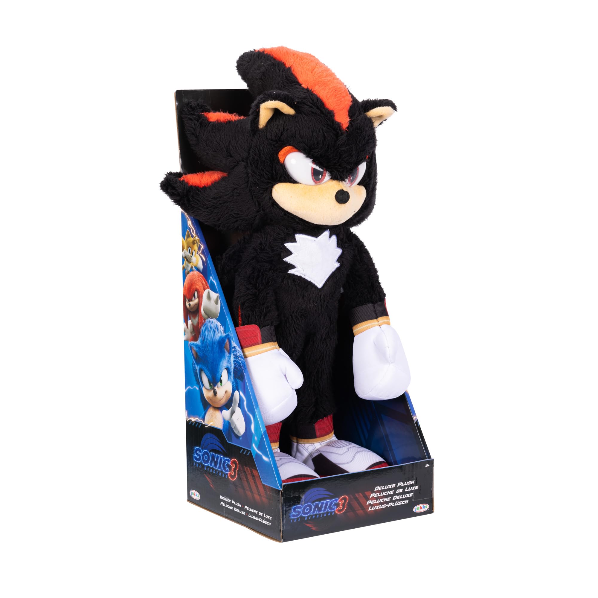Sonic 3 Movie Shadow Deluxe Plush by Jakks Pacific - 35 cm Tall | Ages 3+ 2