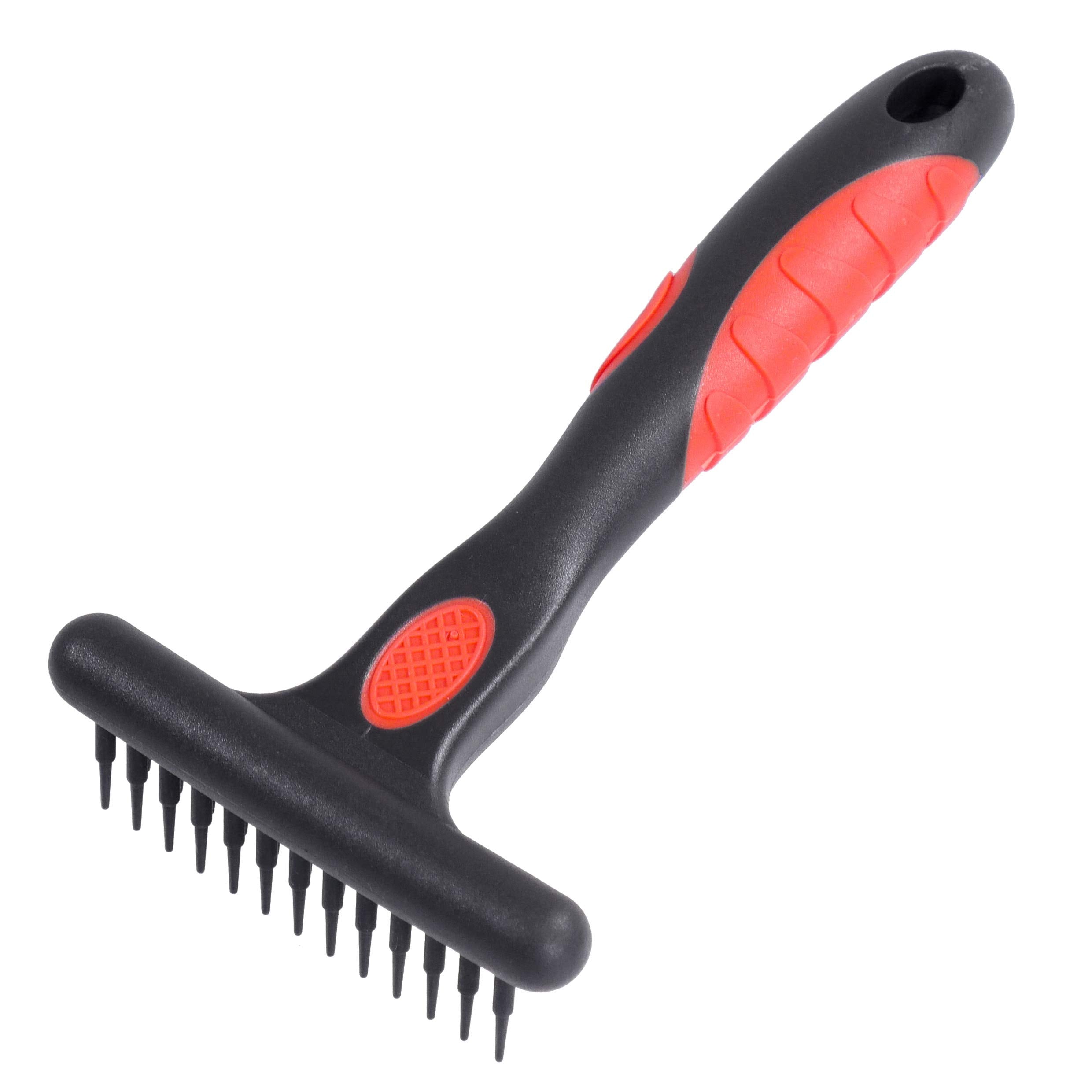 Rosewood Soft Protection Undercoat Rake Comb - Removes Dirt & Shedding Hair | Ergonomic Handle | For Long, Thick, Double Coats 2