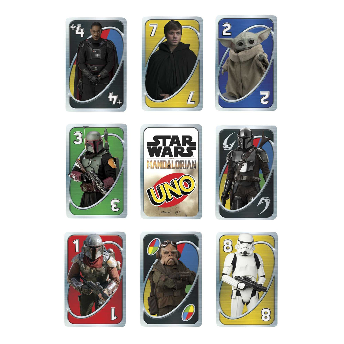 UNO Star Wars The Mandalorian Card Game - 2-10 Players, Ages 7+