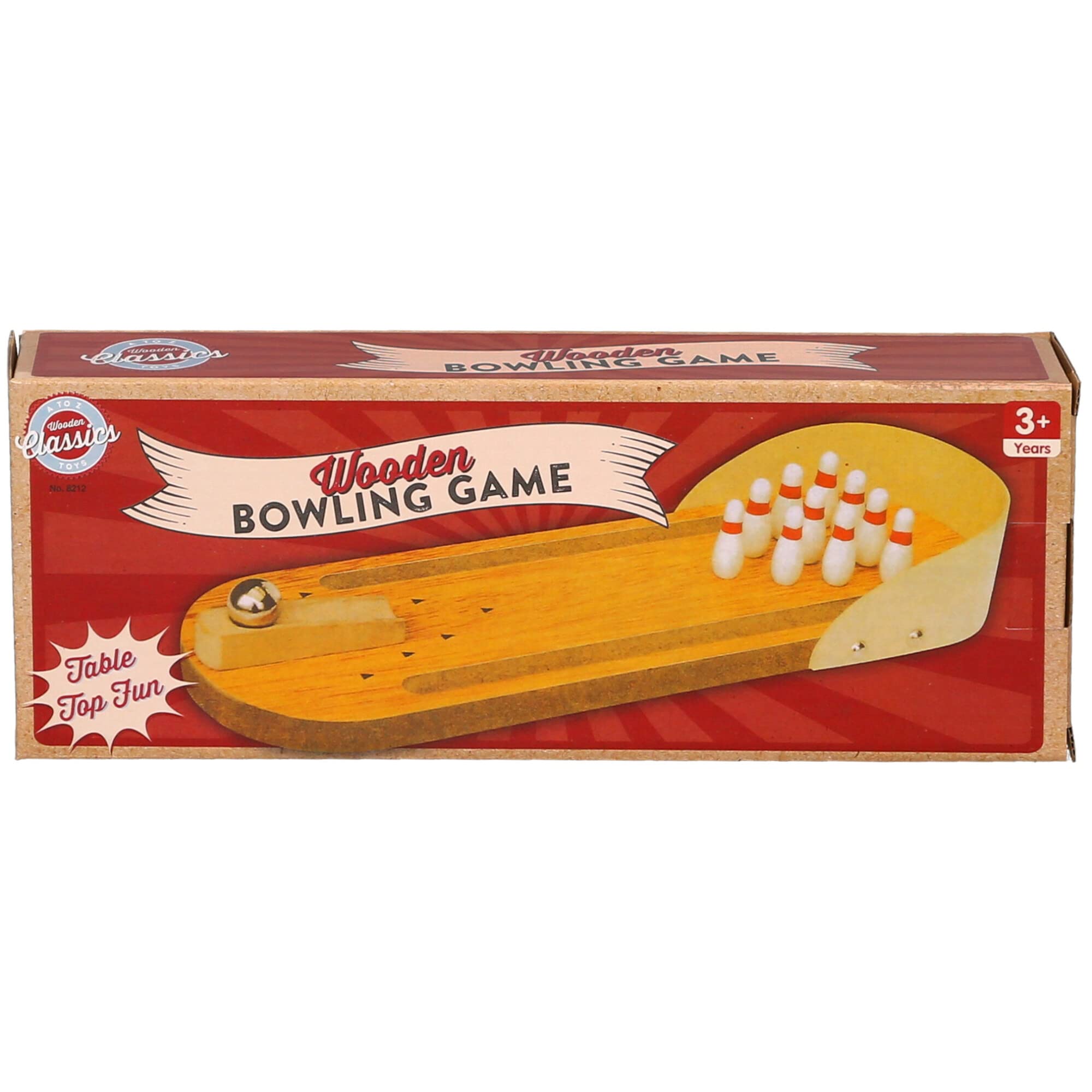 Padgett Bros 8212 Wooden Bowling Game Tabletop Skittles Set 5