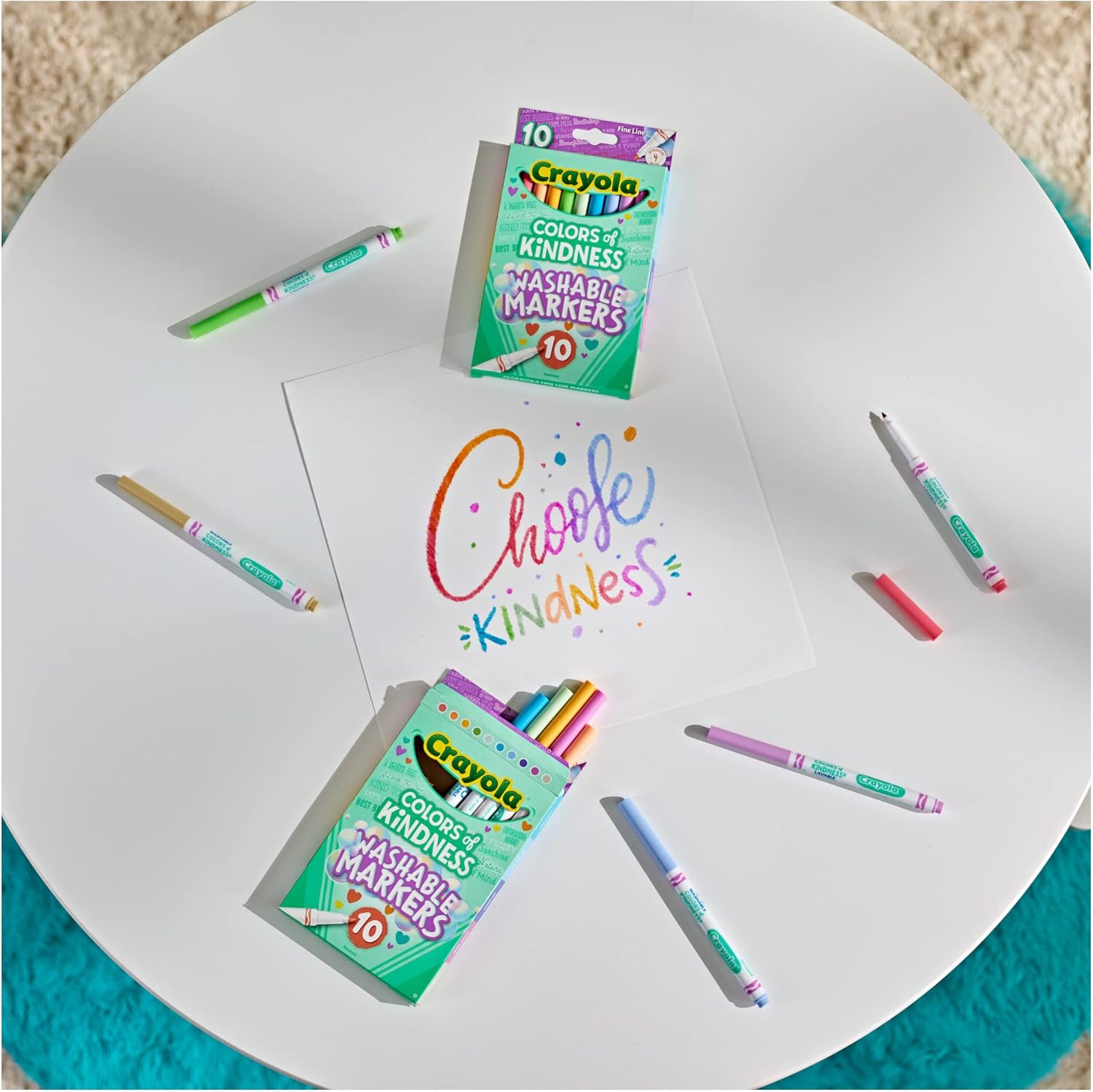 CRAYOLA Colours of Kindness Washable Fine Line Markers - Assorted Colors (58-7827) 2