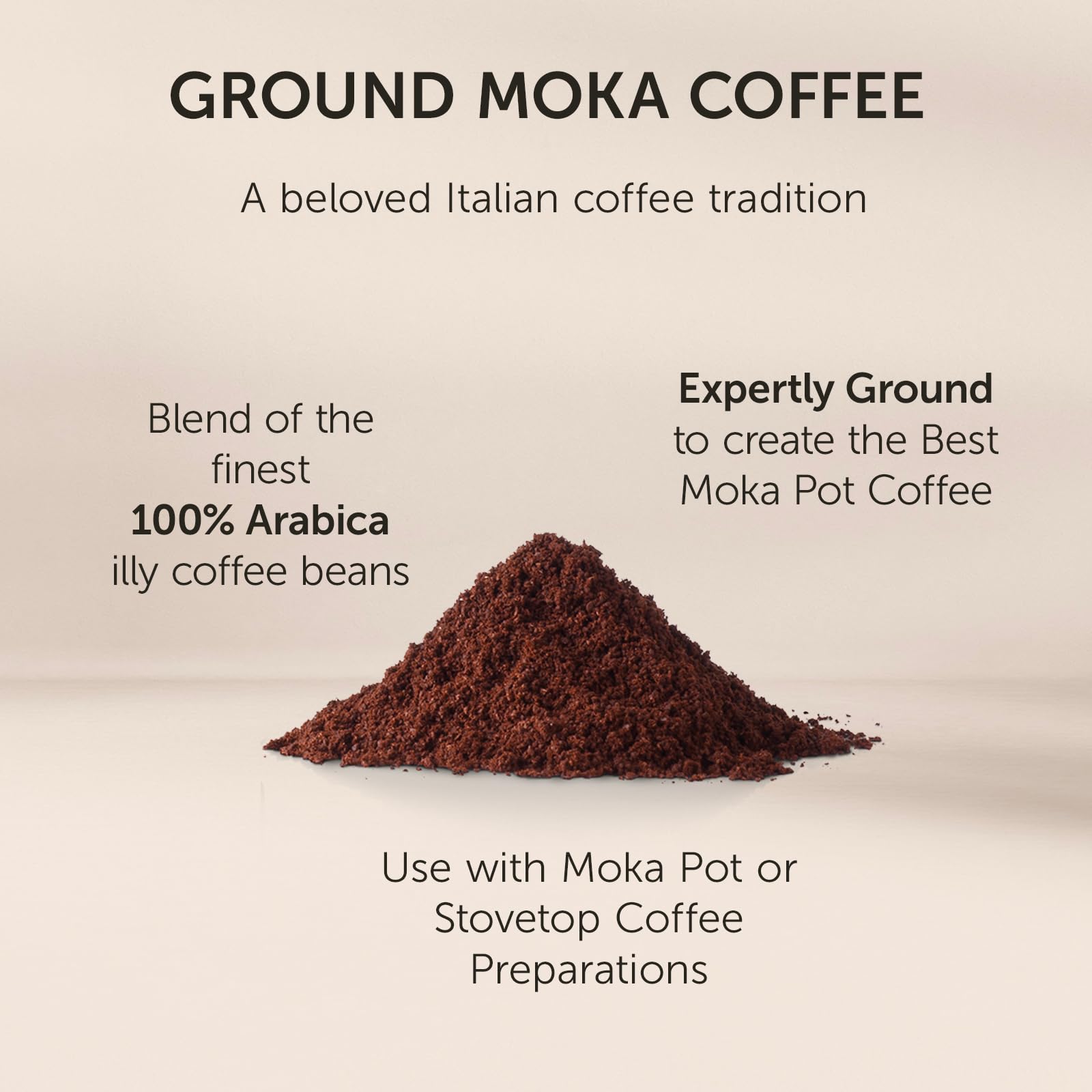 illy Intenso Dark Roast Ground Coffee - 100% Arabica for Moka Pot - 250g 6