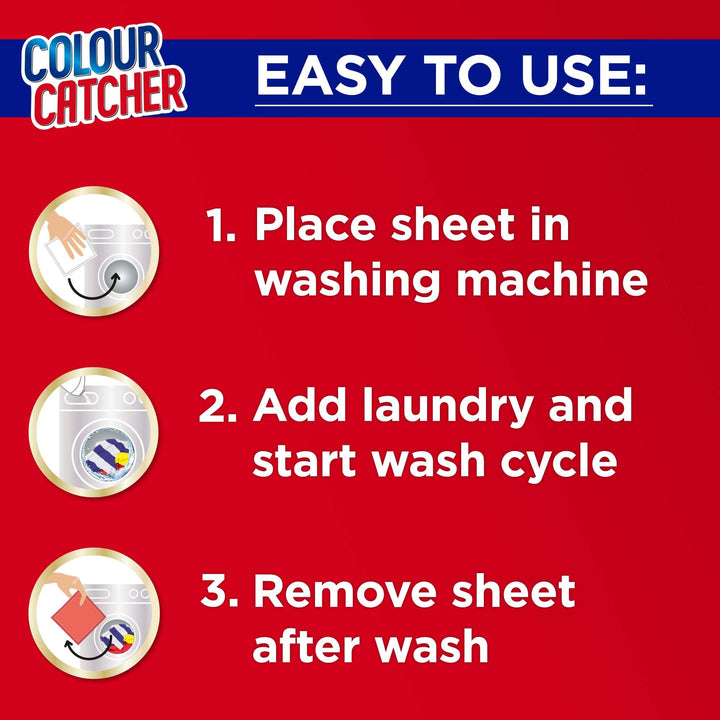 Dylon Colour Catcher Max Protect Laundry Sheets - Prevents Colour Run & Mixed Wash Protection