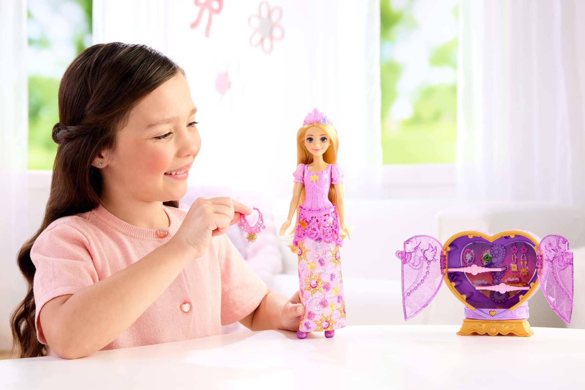 Mattel Disney Princess Rapunzel Jewel Reveal Fashion Doll with 8 Surprises | Multicolor | Ages 3+ 2