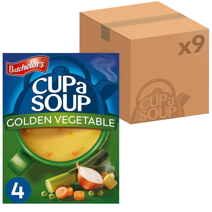 Batchelors Cup a Soup Golden Vegetable Instant Soup Sachets, 82g Box (Pack of 9)