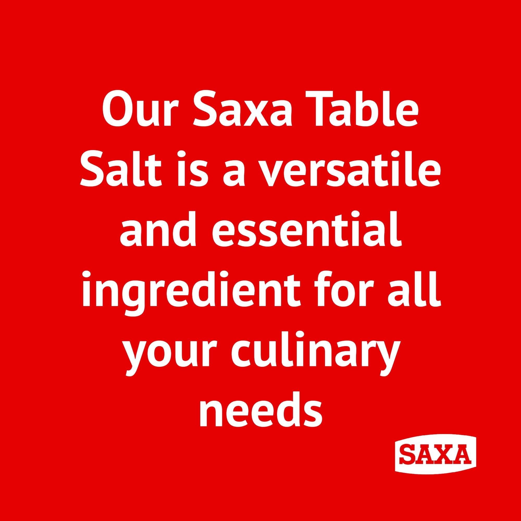 Saxa Fine Table Salt - Versatile Seasoning for Table & Cooking | 750g Drum 3