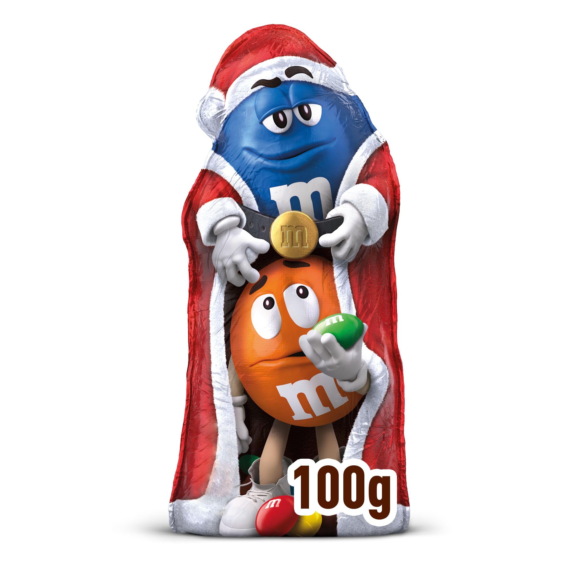 M&M's - Milk Chocolate Christmas Santa Hollow Figure with Mini M&M's (100g) 1