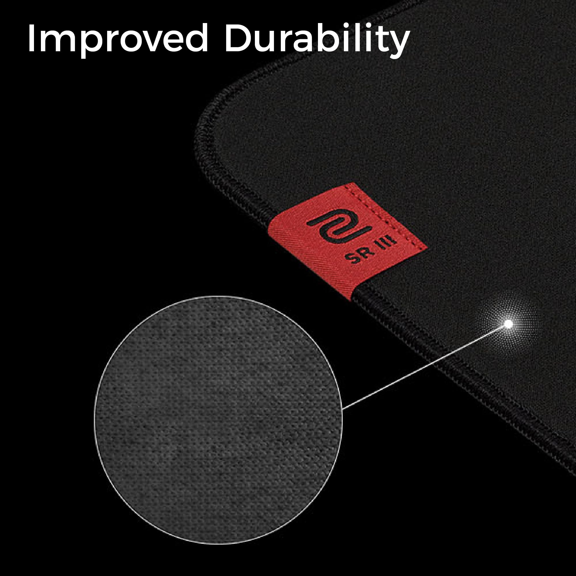 BenQ ZOWIE G-SR III Large Esports Gaming Mousepad - Enhanced Humidity Resistance, Stitched Edges, Anti-Slip Base 9