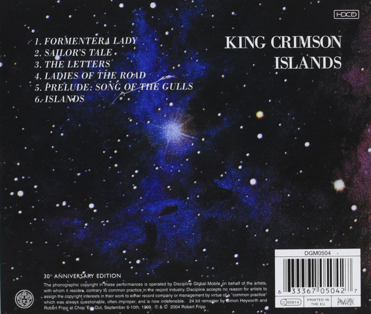 King Crimson - Islands [CD]