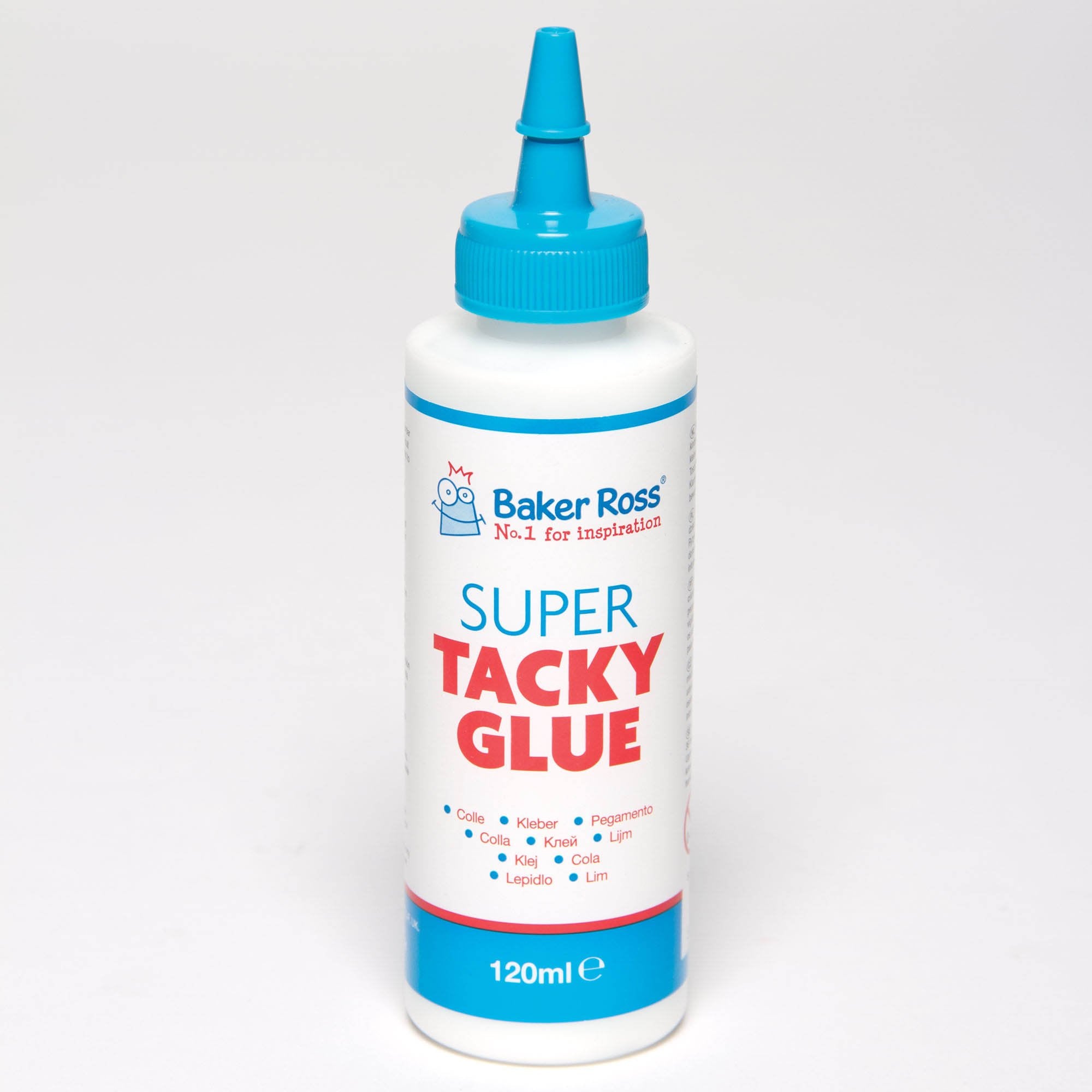 Baker Ross Super Tacky Glue for Kids - Washable PVA Adhesive | 120 ml Bottle