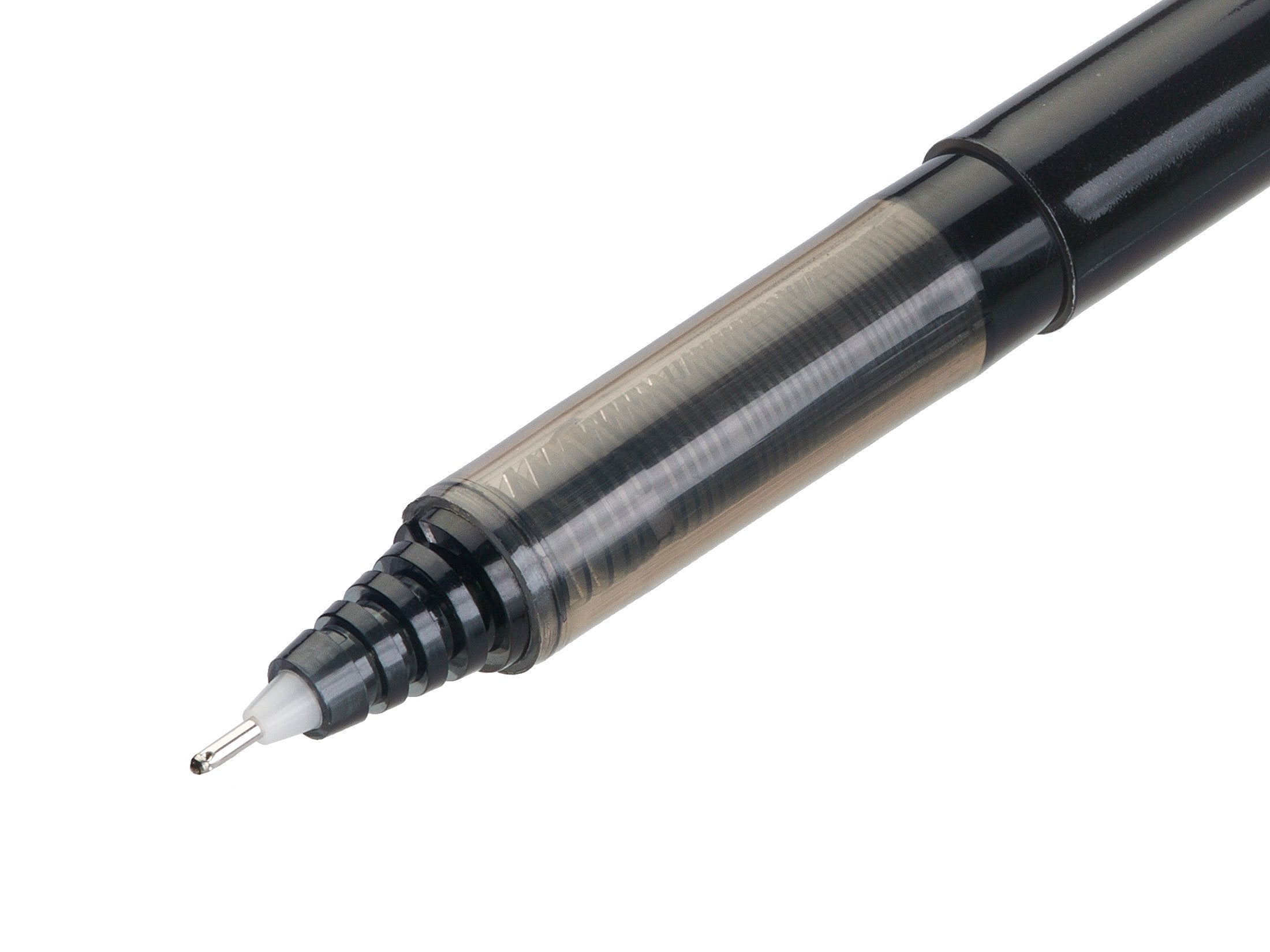 PILOT V5 Hi-Tecpoint Liquid Ink Rollerball Pen - Fine 0.5mm Tip | Pack of 5 Black Pens 3