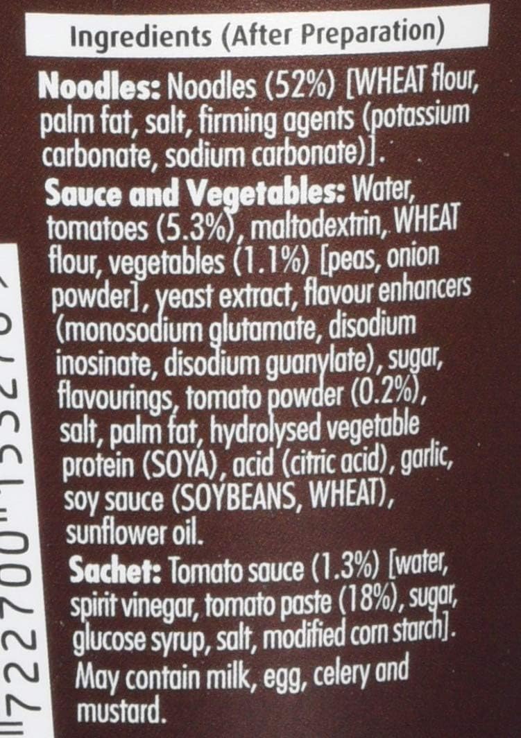Pot Noodle Beef & Tomato Flavour King Pot – 12 x 114g Vegetarian Instant Noodles