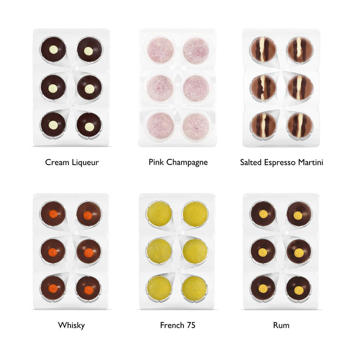 Hotel Chocolat The Selectors Collection Tipsy 413g - Alcohol Infused Chocolate Gift Box