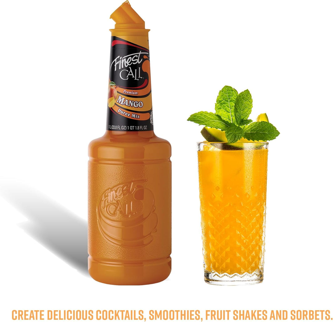 Finest Call Mango Puree - Premium Alphonso Mango Cocktail Mix for Drinks, Desserts & Cooking