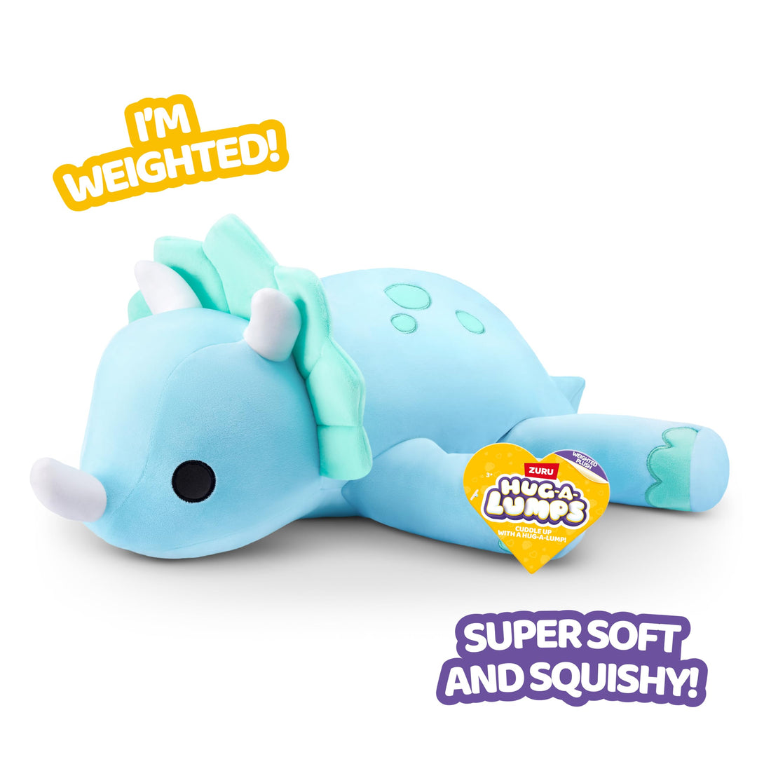 Hug-A-Lumps by ZURU - Weighted Cuddly Plush Toy, 1.5kg Dino (Delilah)