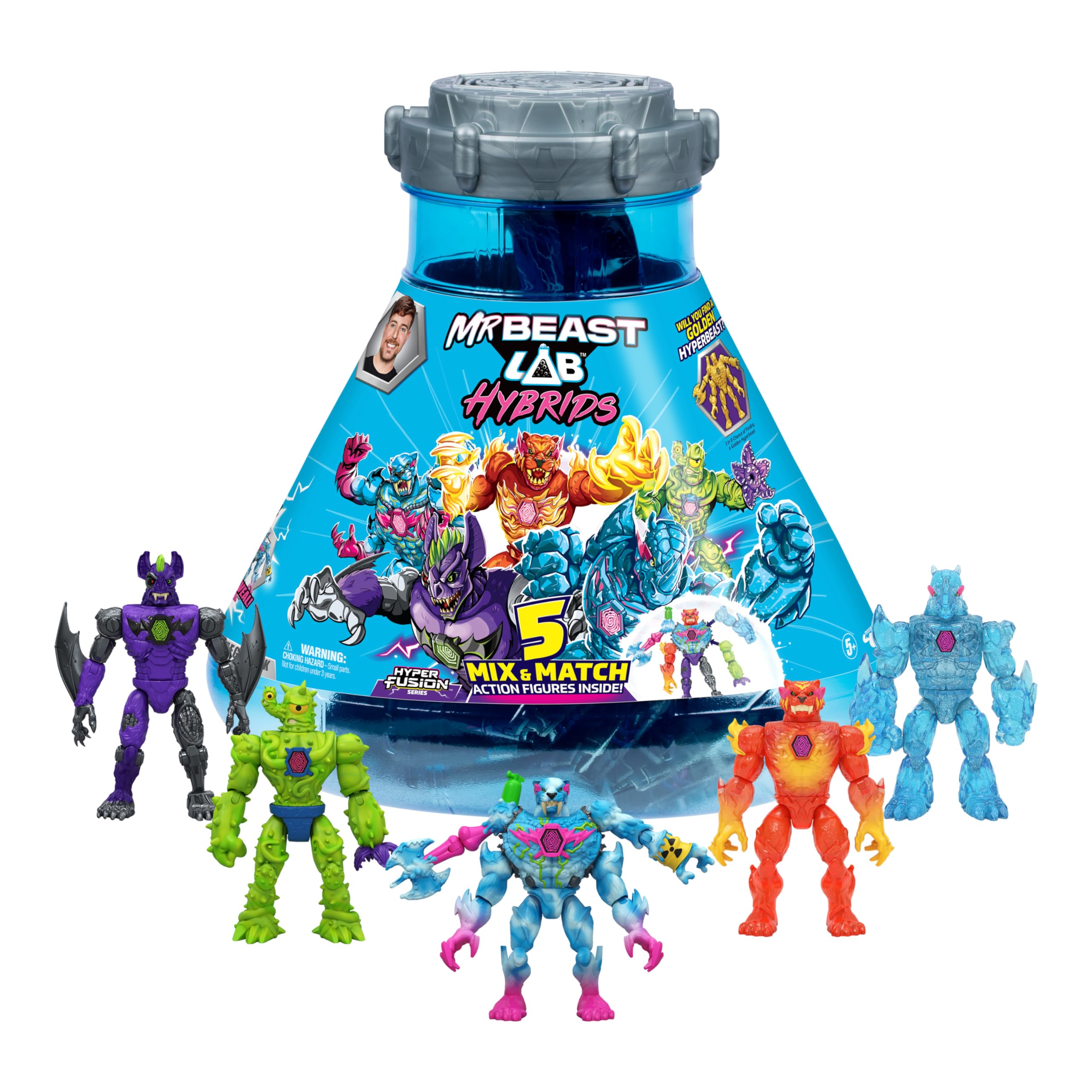 MrBeast Lab Hybrids Mega Pack, Reveal Different Hybrid Parts To Create 5 Mi