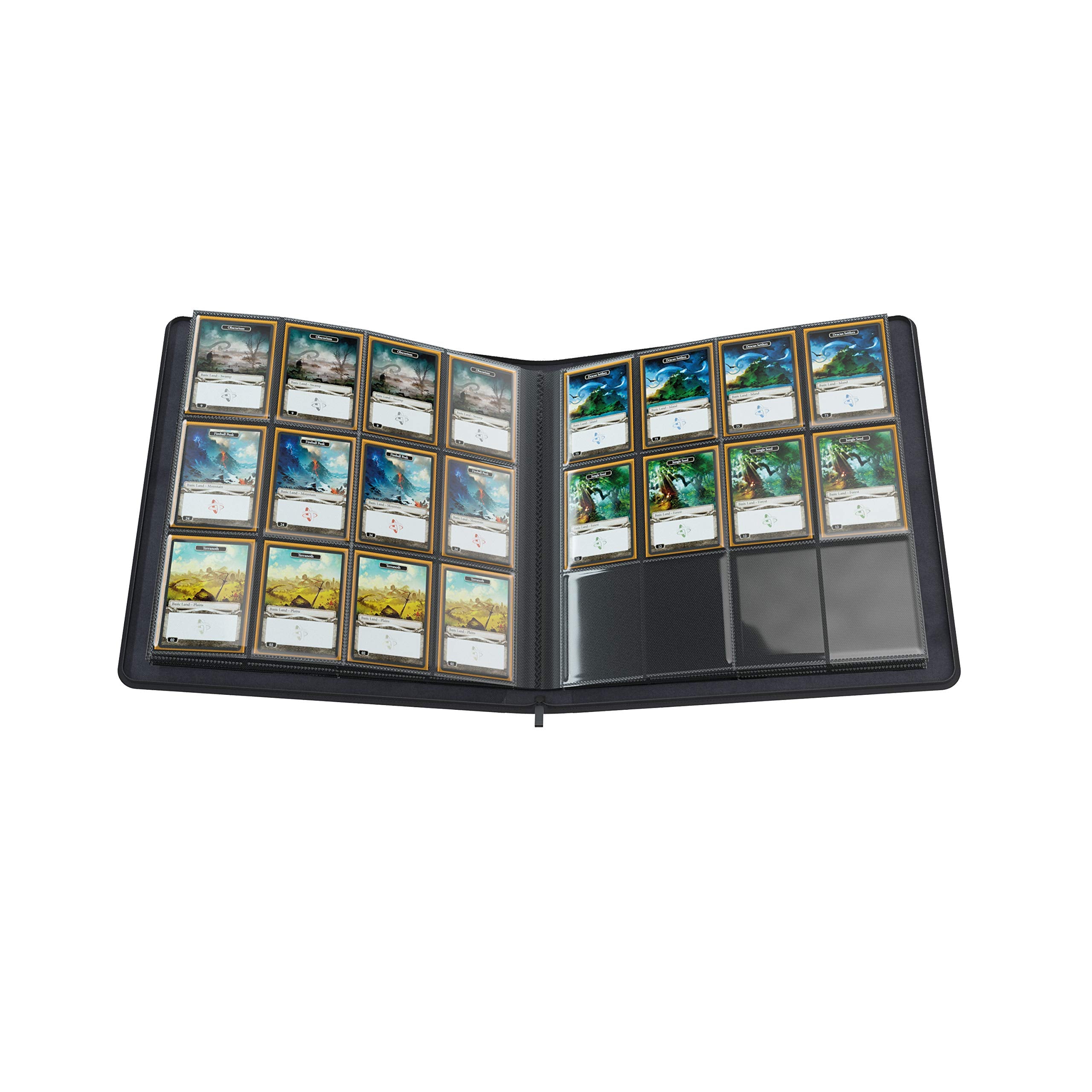 Gamegenic Zip-Up Album - 480 Card Capacity | Side-Loading Pockets | Black 4