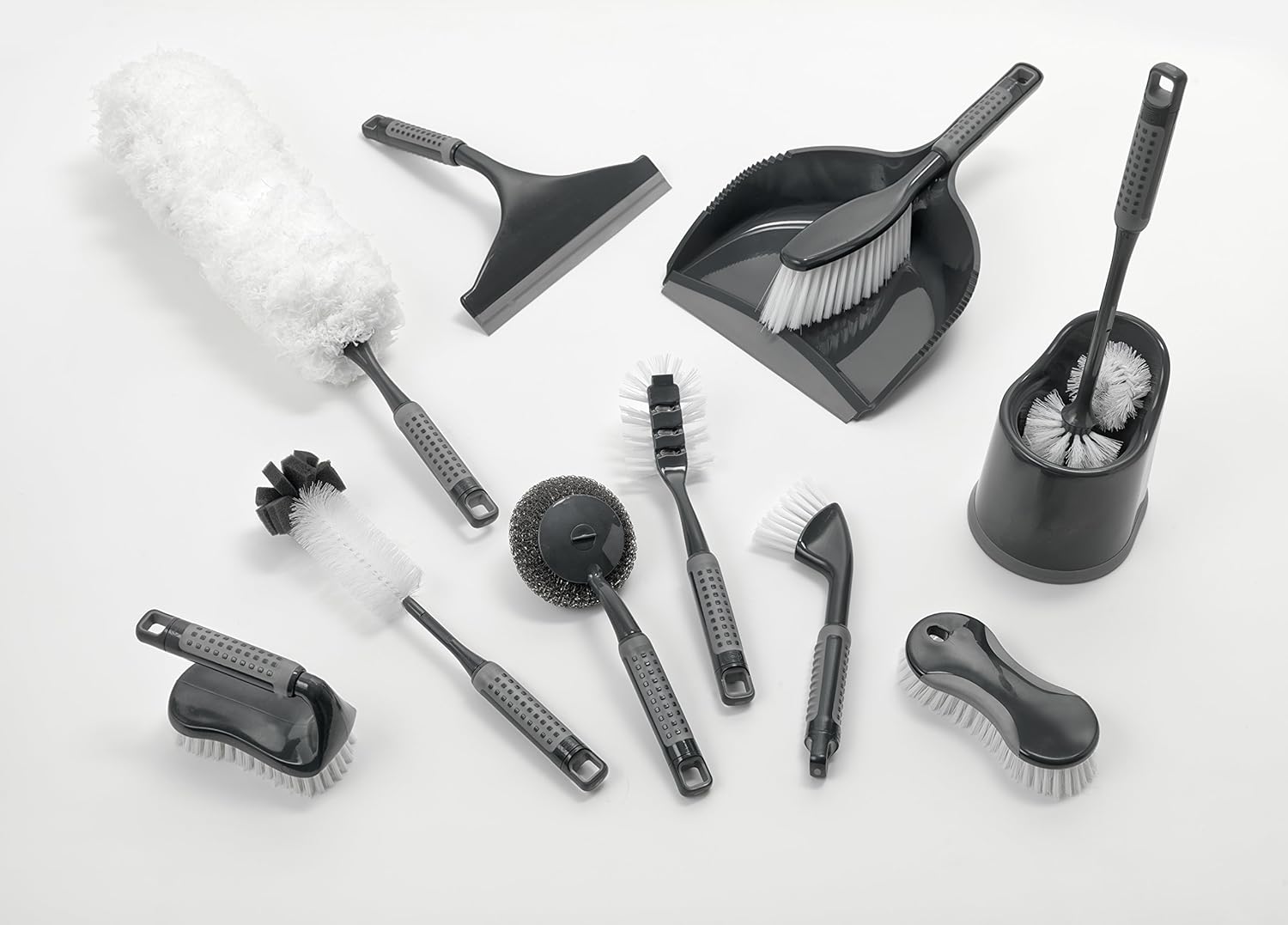 Addis ComfiGrip Floor Scrub Brush with Iron Handle - Metallic Graphite 6