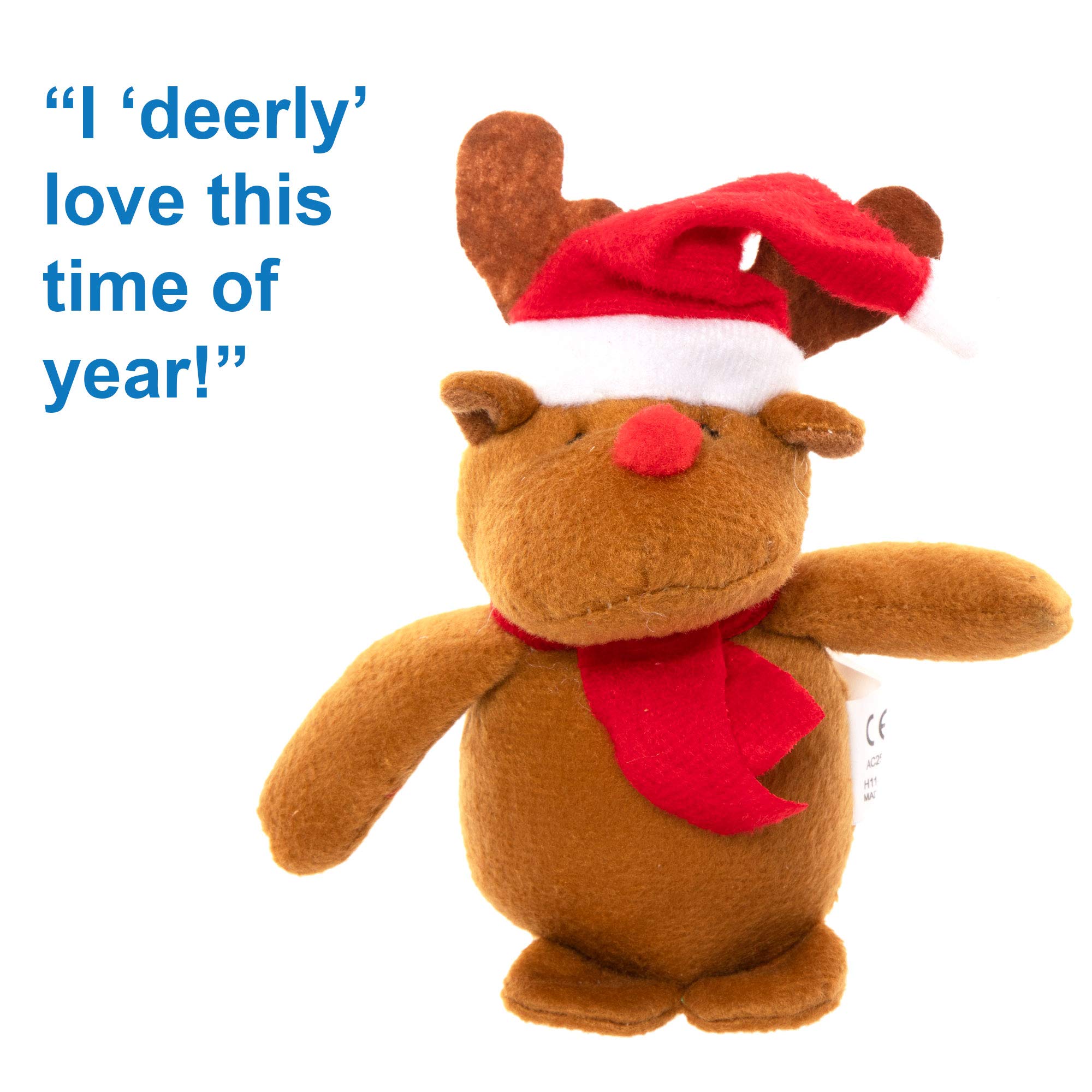 Baker Ross Christmas Bean Pals Cuddly Toys - 4 Assorted Plush Characters for Kids 4