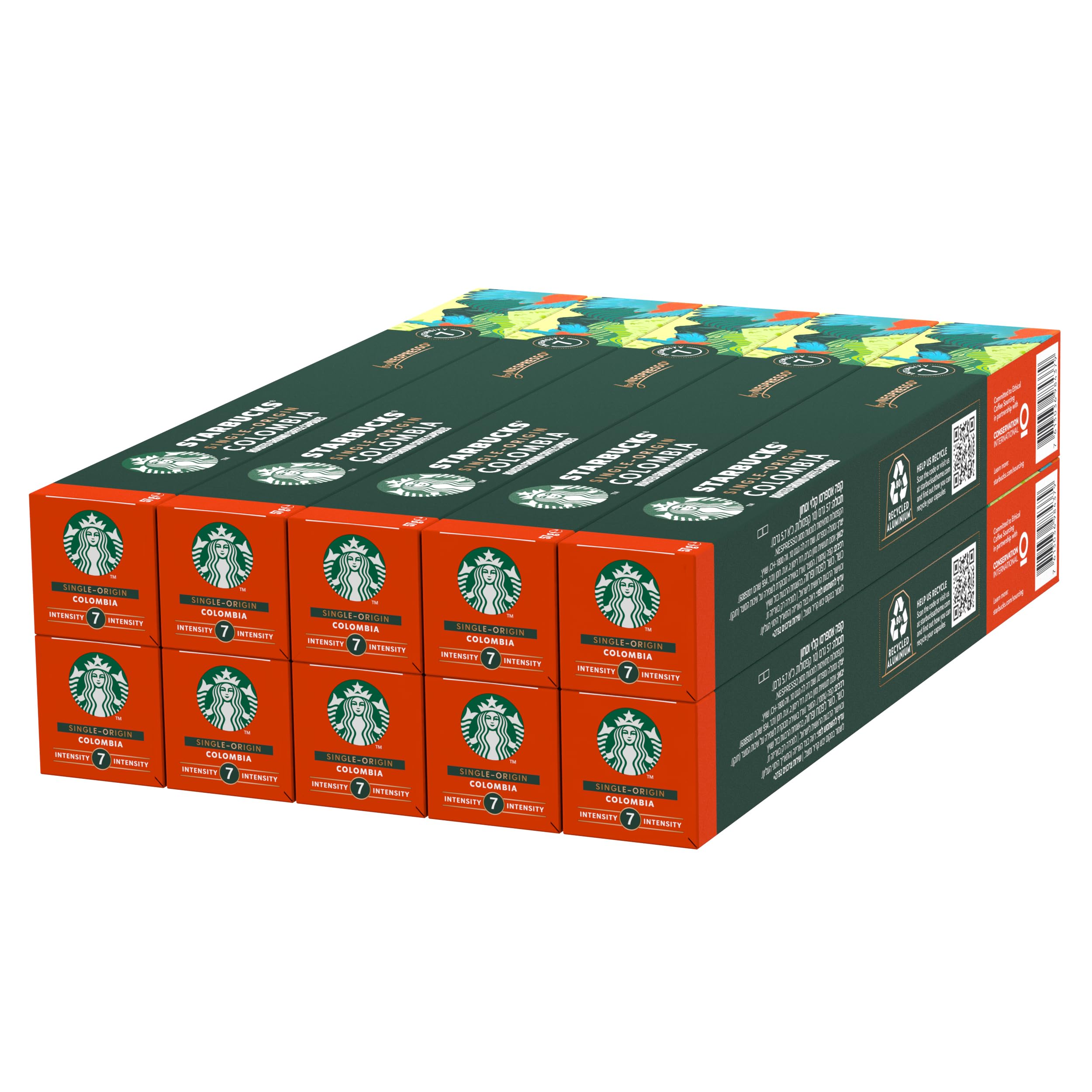 STARBUCKS Single-Origin Colombia Coffee Capsules for Nespresso, Medium Roast, 10 Count