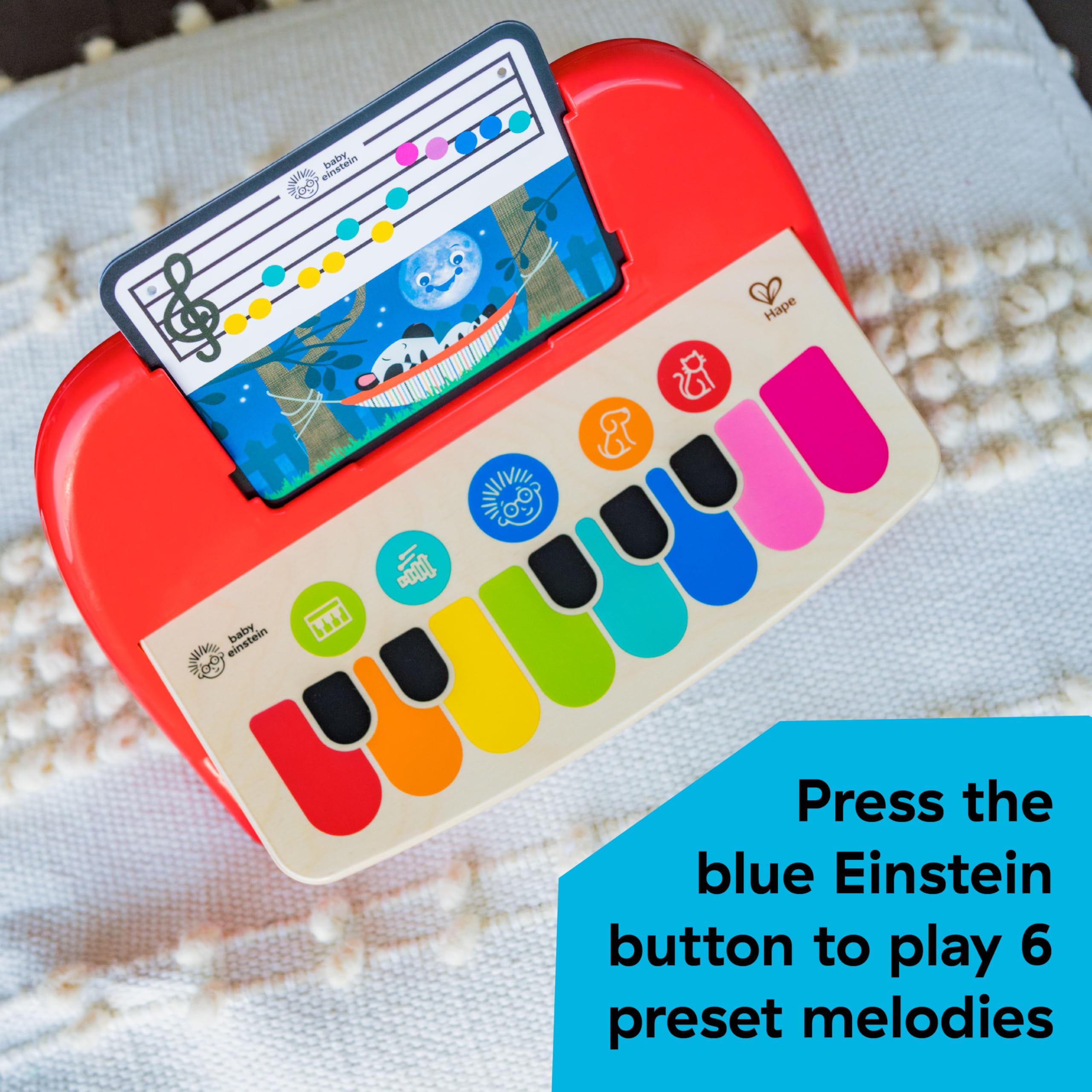Baby Einstein Cal's First Melodies Magic Touch Piano - Wooden Musical Toy with 6 Melodies | Ages 6-36 Months 7