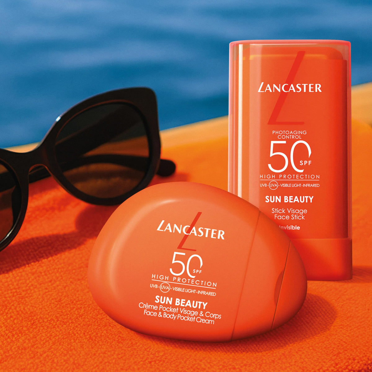 Lancaster Sun Beauty Face Stick SPF50 - Ultra-Broad Photoprotection, Water & Sweat-Resistant, Hands-Free Application 8