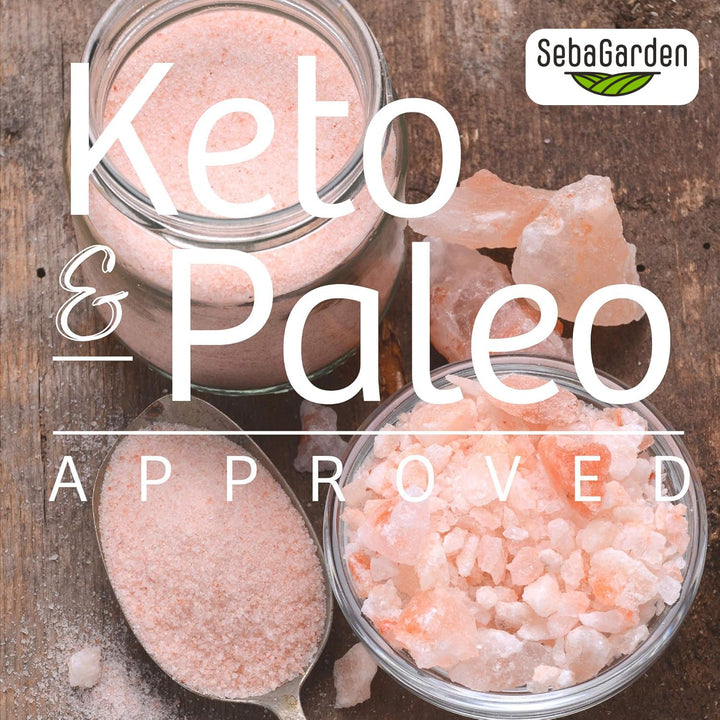 Seba Garden - 100% Pure Himalayan Pink Salt (Extra Fine, 1kg Resealable Doypack)