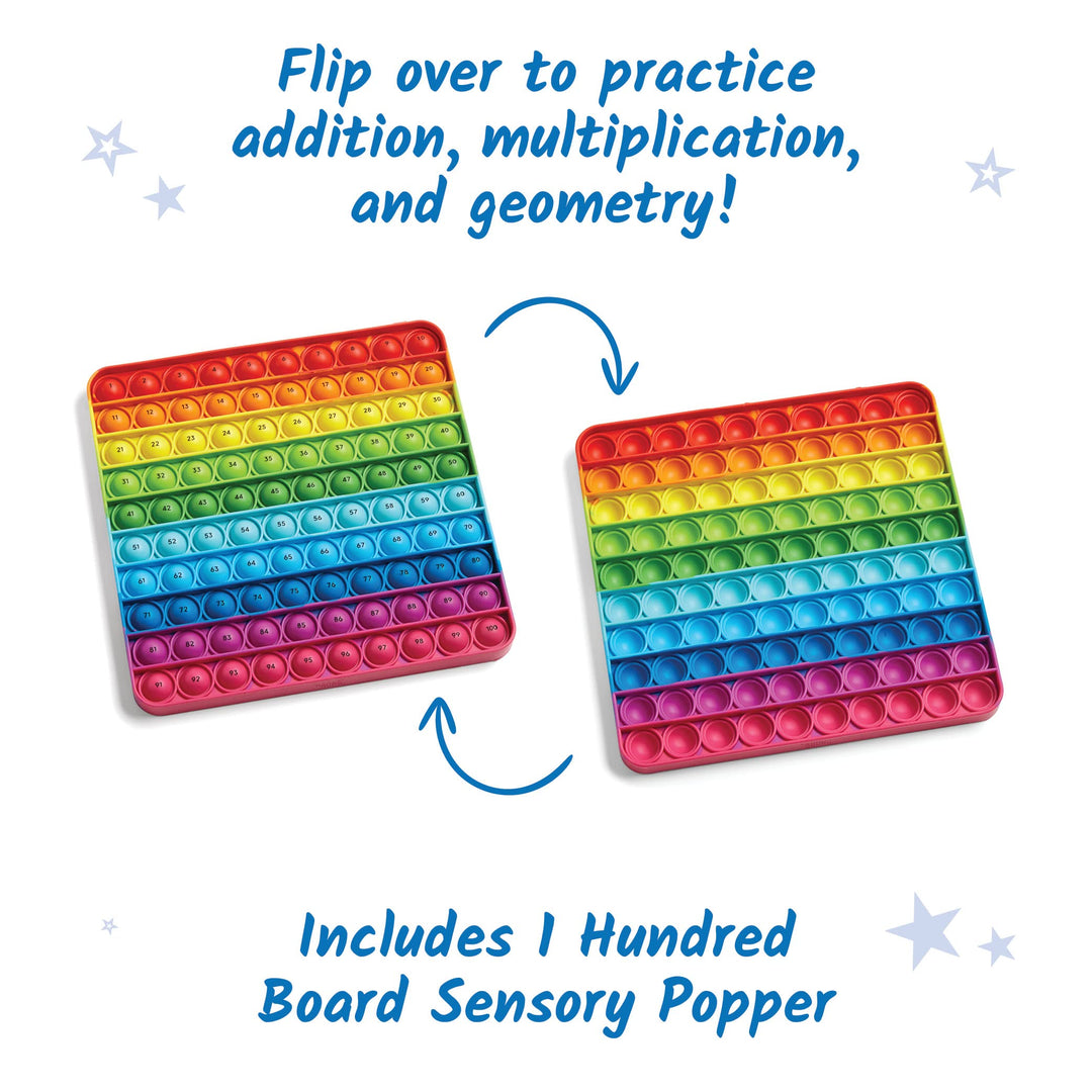 Learning Resources Hundred Board Sensory Bubble Popper - Educational Math Toy for Kids 3+