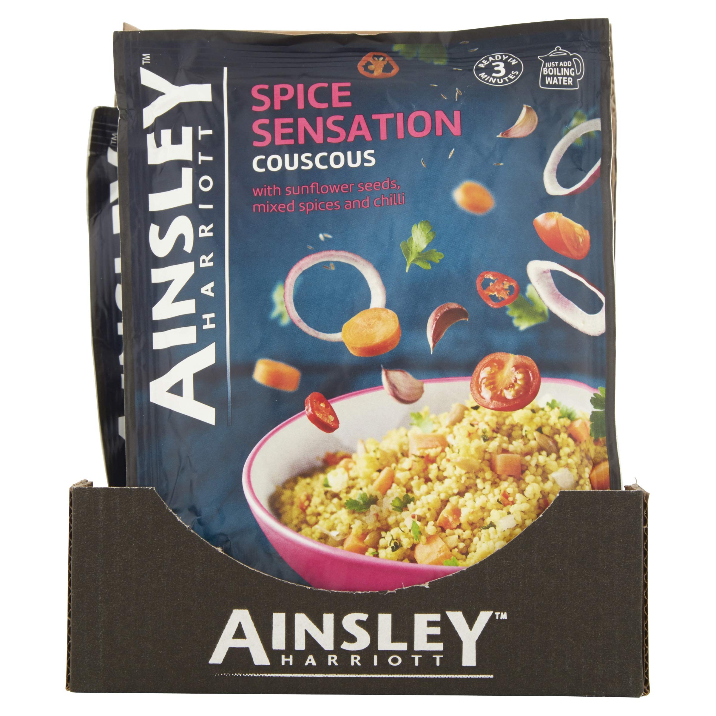 Ainsley Harriott Spice Sensation Couscous - 100g Bag, Pack of 12 | Low Fat