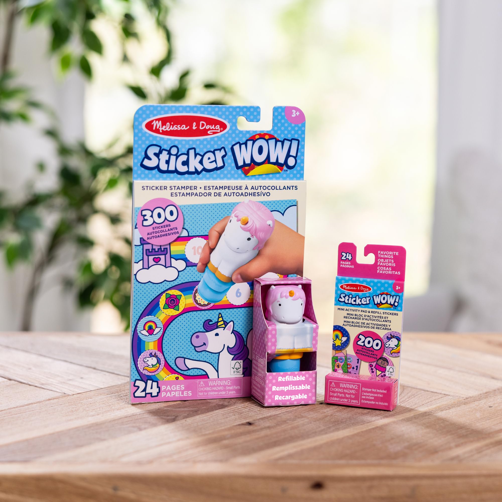 Melissa & Doug Sticker WOW! Unicorn Bundle - 24-Page Activity Pad & Stamper with 500 Stickers 9