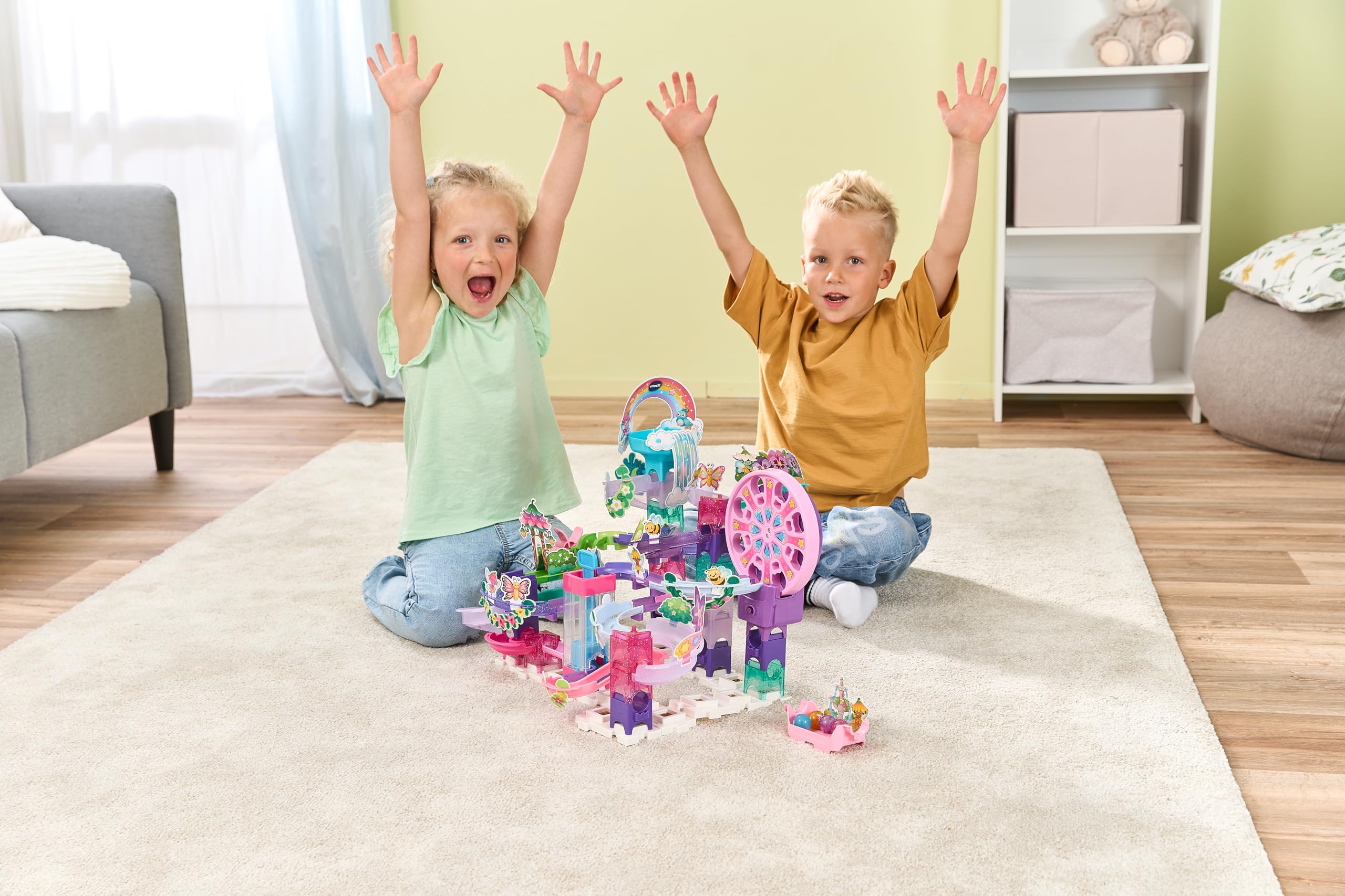 VTech Marble Rush Petal Power Construction Set - 96 Pieces | Ages 4+ 6