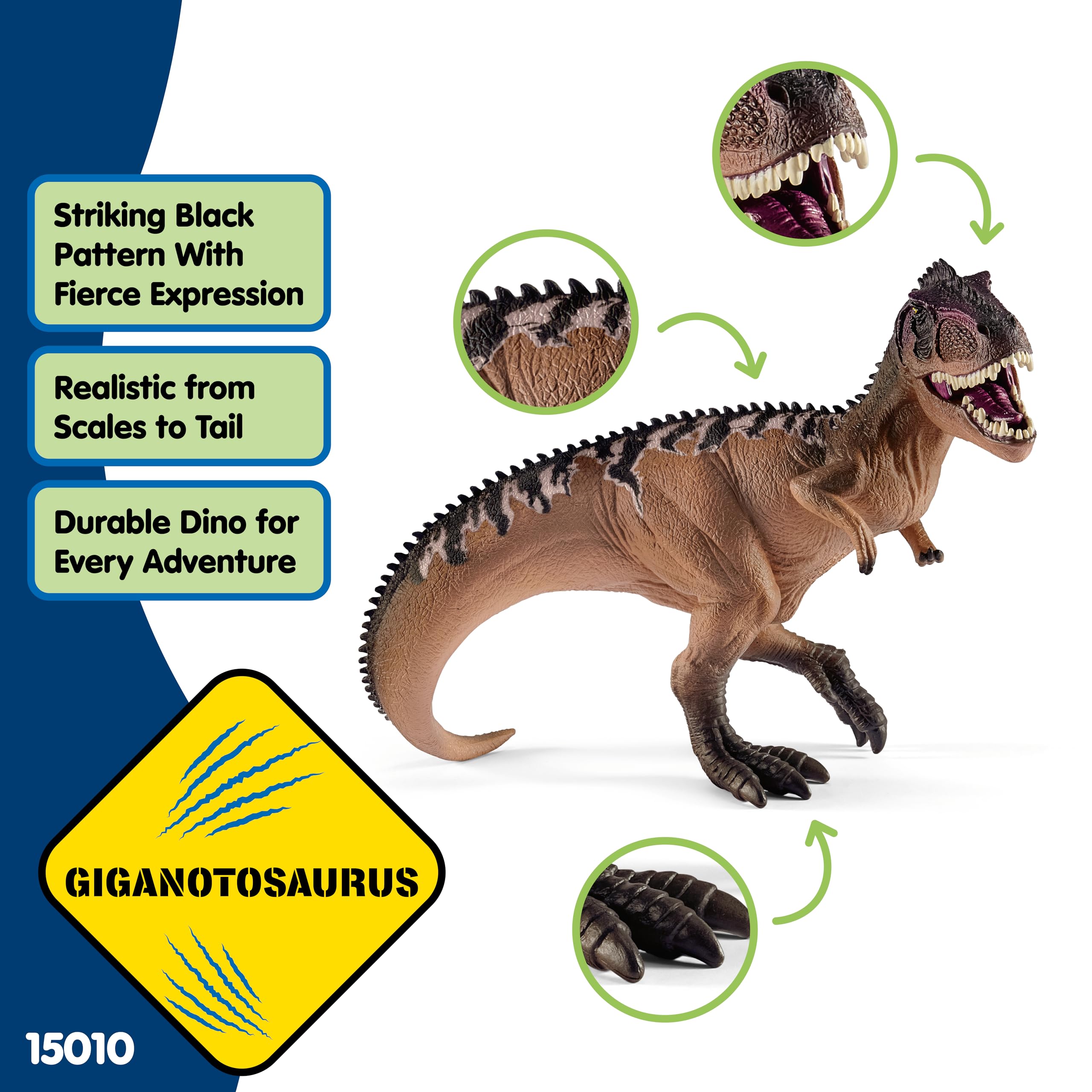 Schleich Dinosaurs - Giganotosaurus Play Figure 15010 | Movable Jaw | Ages 3+ 2