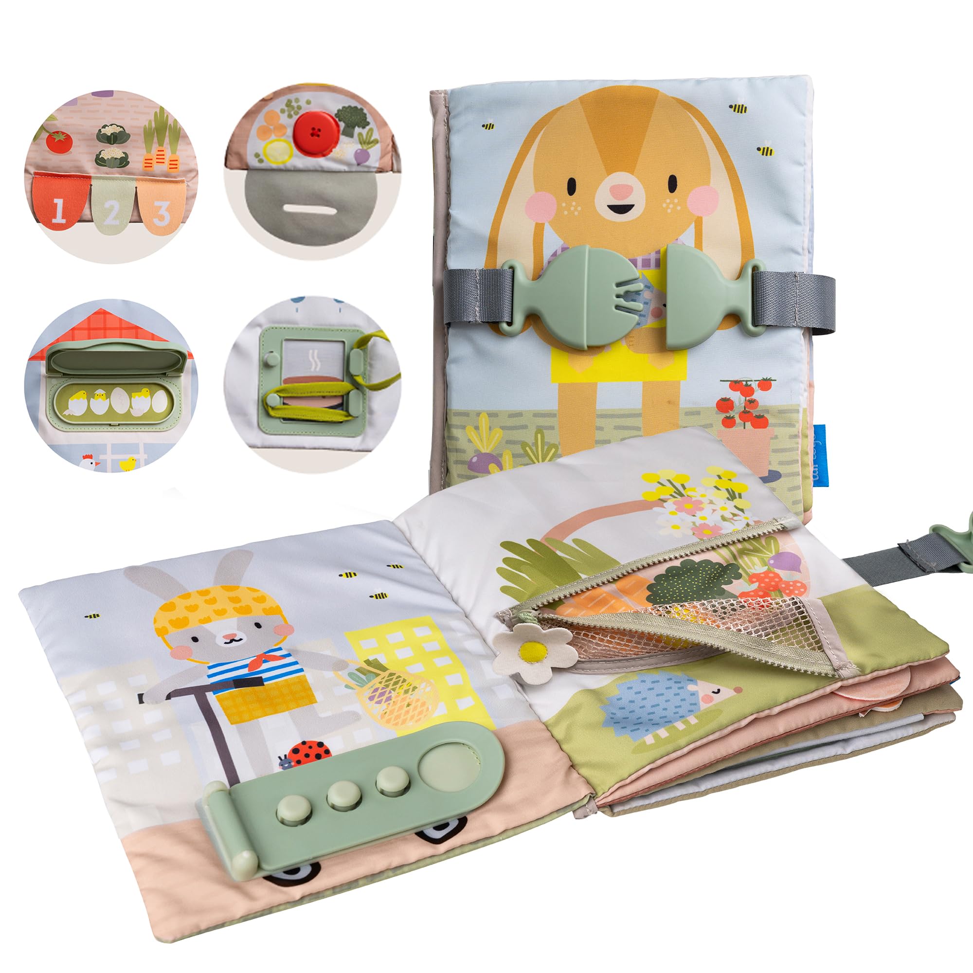 Taf Toys My First Busy Book - 12 Montessori Activities for Toddlers 18m+ 1