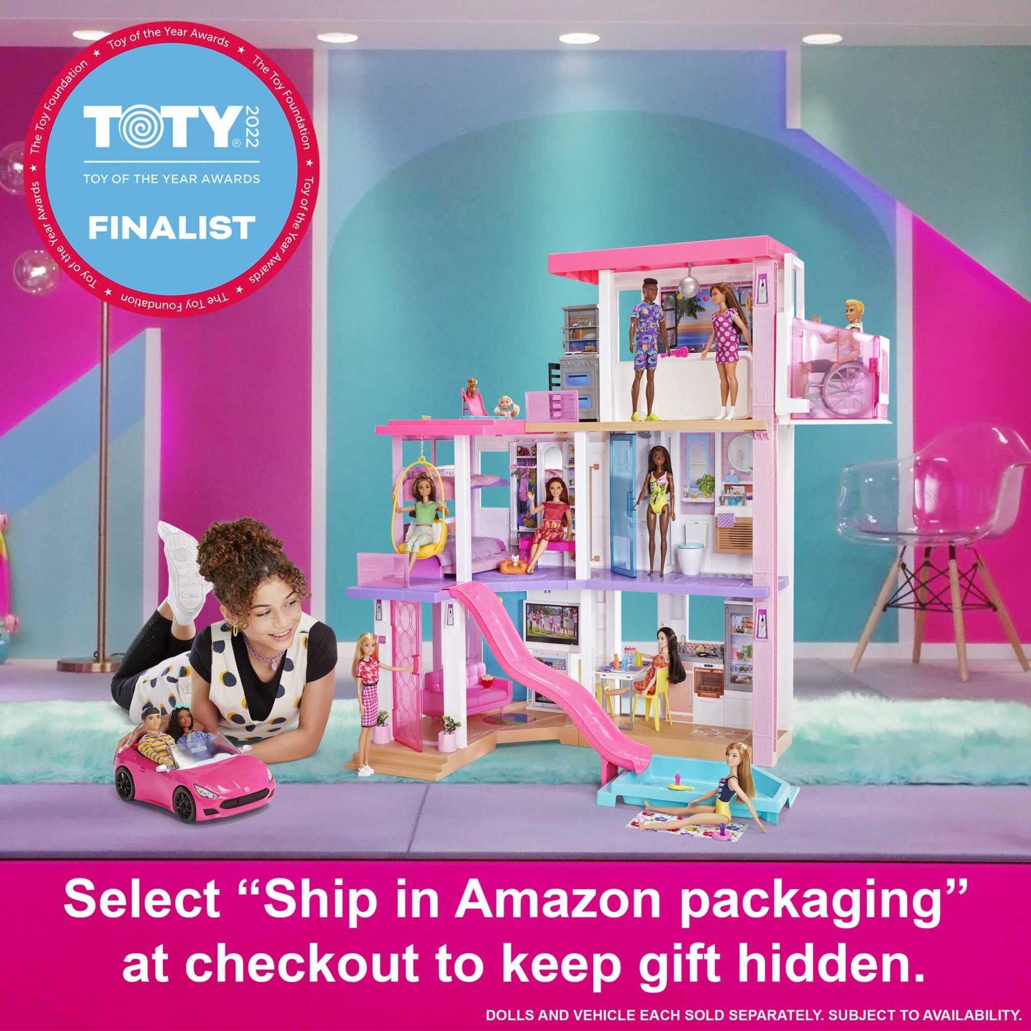 Barbie Dreamhouse - 10 Play Areas | 75+ Pieces | Working Elevator | Ages 3+ 2