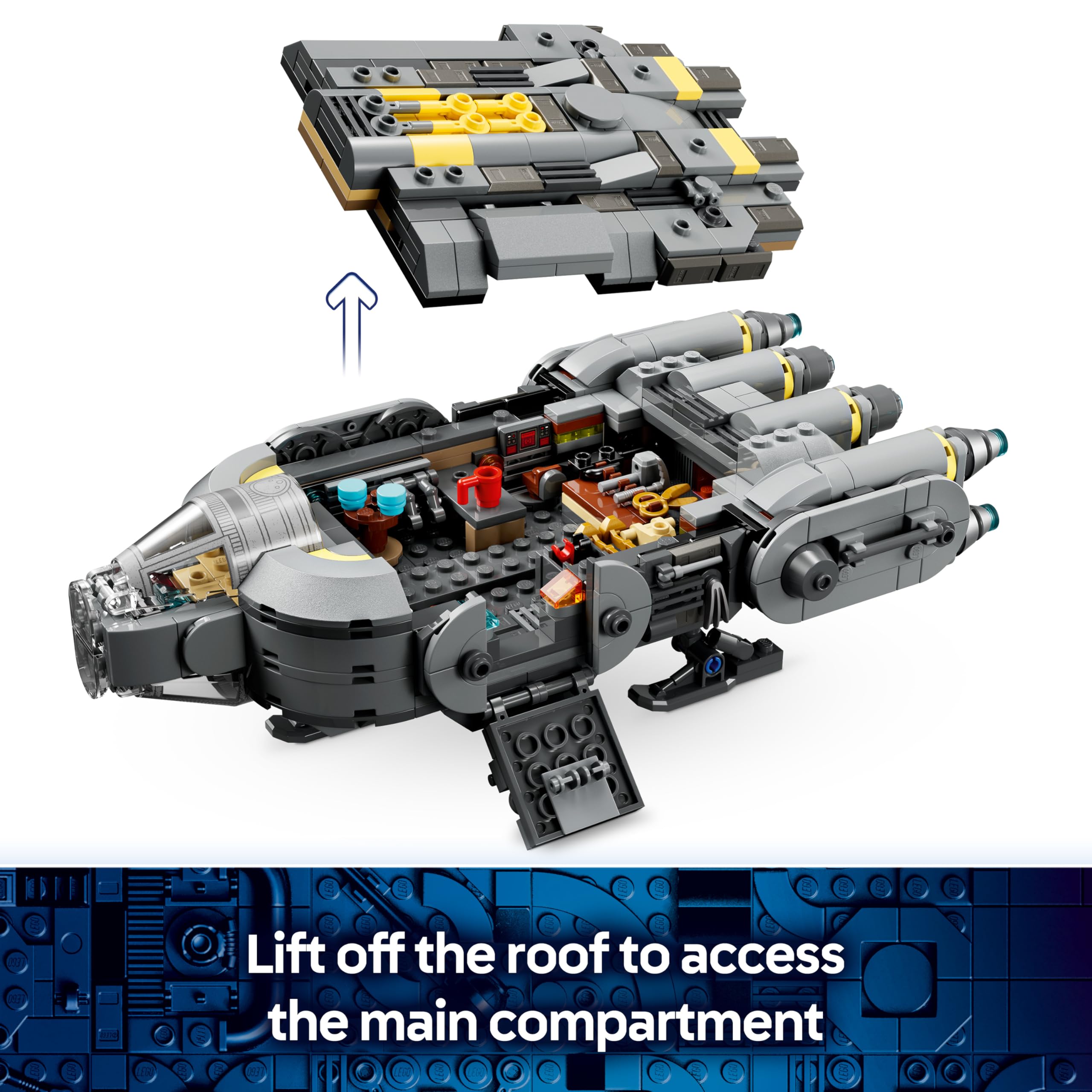LEGO Star Wars 75445 Anzellan Starship Building Set for Ages 9+ | Includes Grogu & 2 Anzellans 4