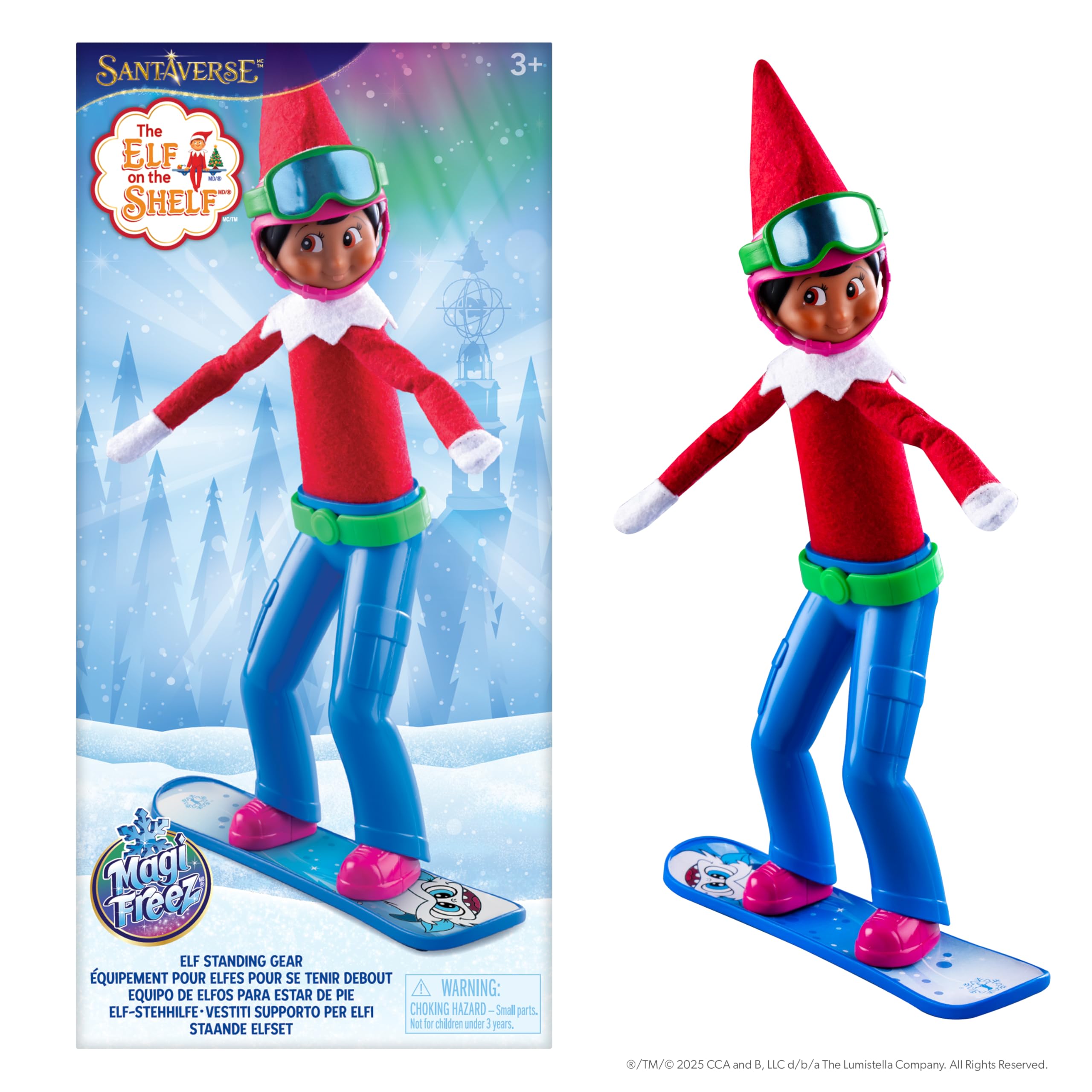 The Elf on the Shelf MagiFreez Swish and Sleigh Snowboard Set - Snowboard E 1
