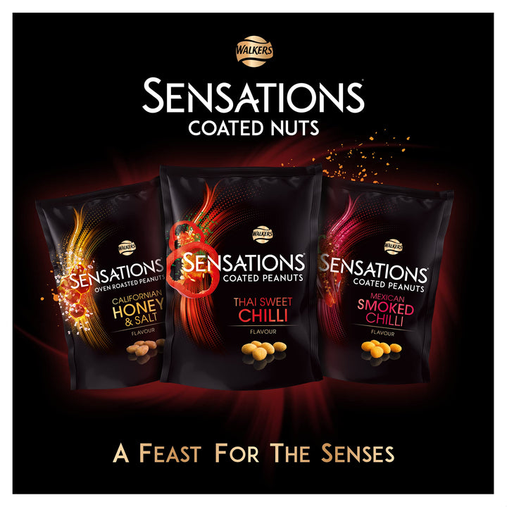 Walkers Sensations Thai Sweet Chilli Coated Sharing Peanuts 150g
