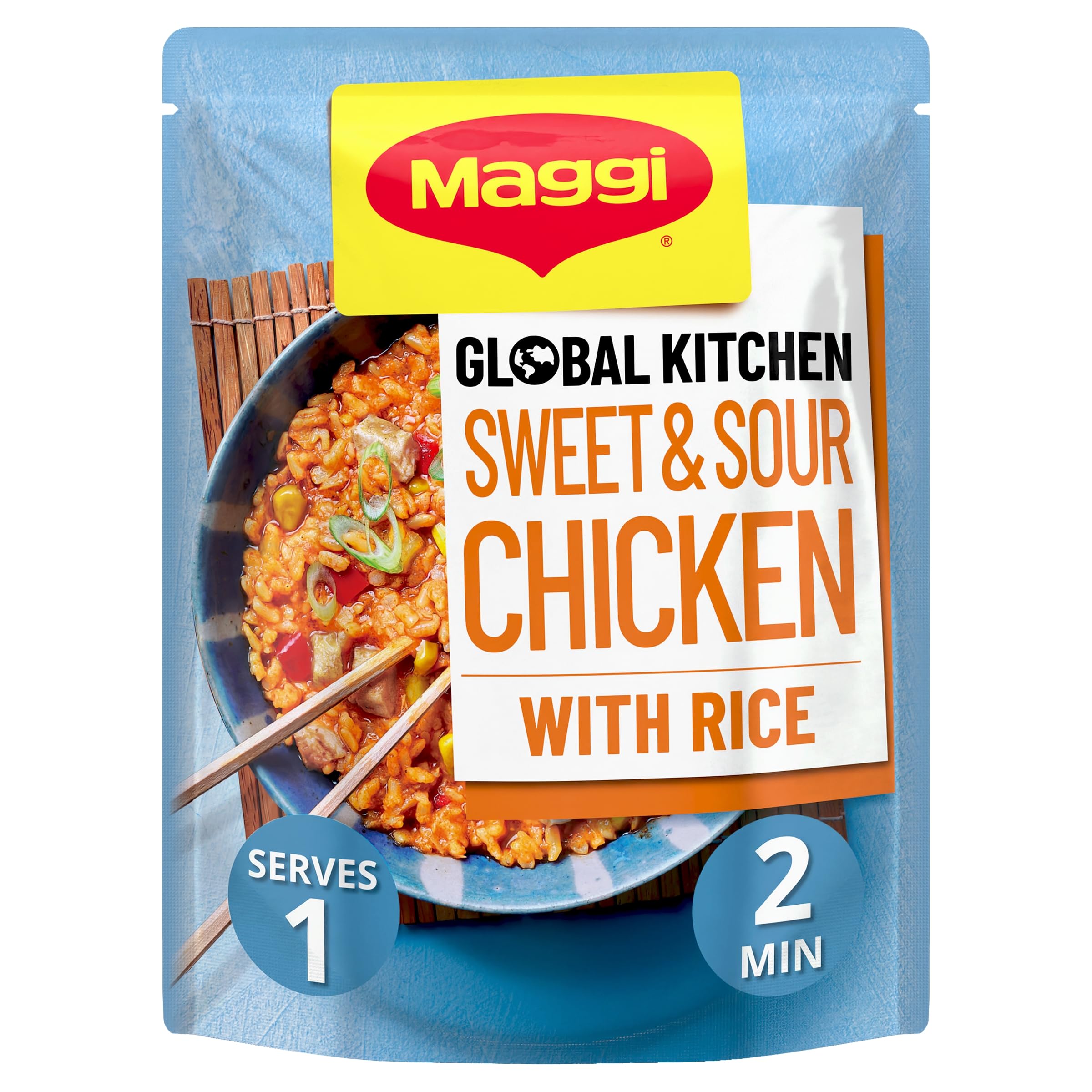 MAGGI Global Kitchen Sweet & Sour Chicken with Rice - Ready Meal, 260g