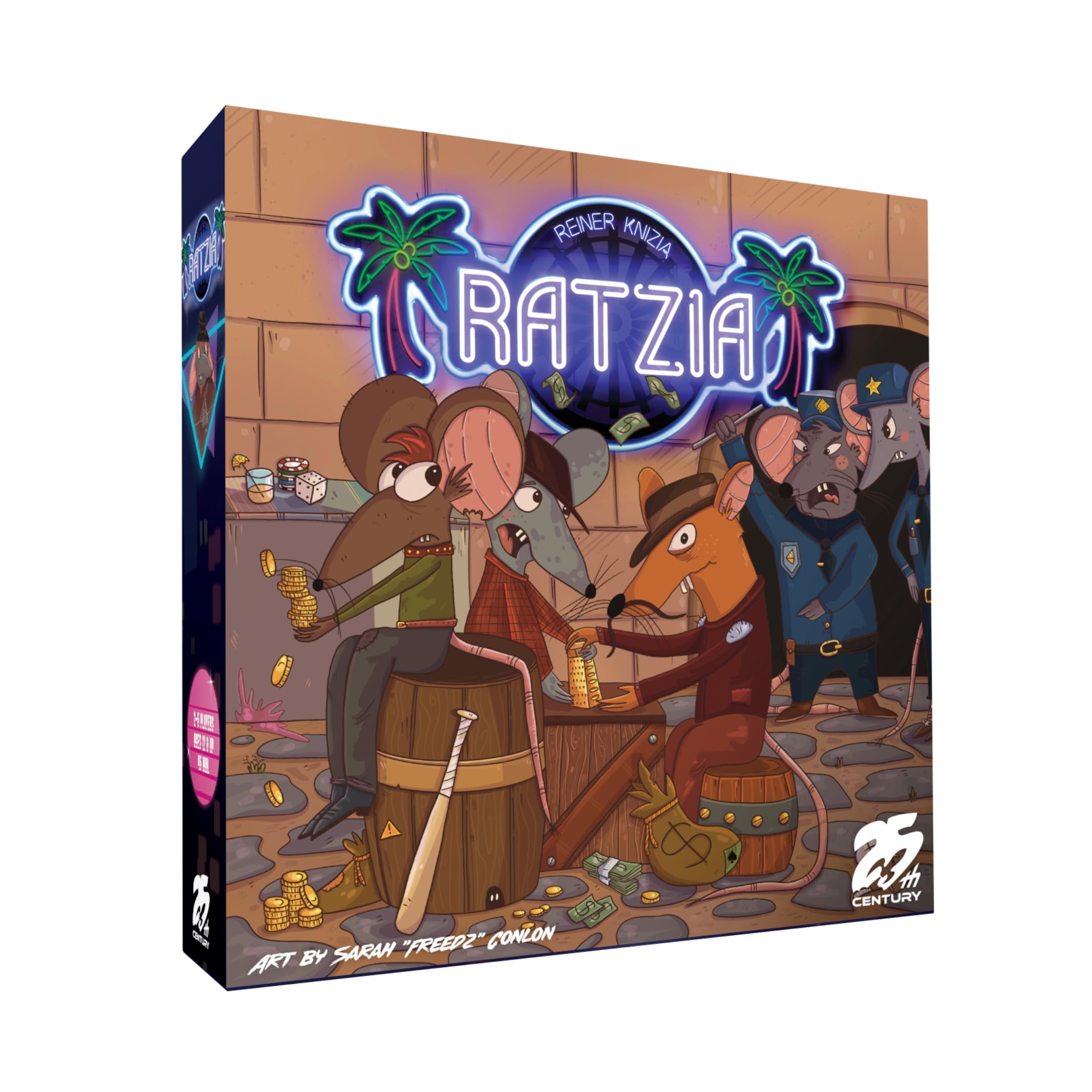 25th Century Games Ratzia - Auction & Gangster Card Game by Reiner Knizia | 2-5 Players | Ages 12+ 1