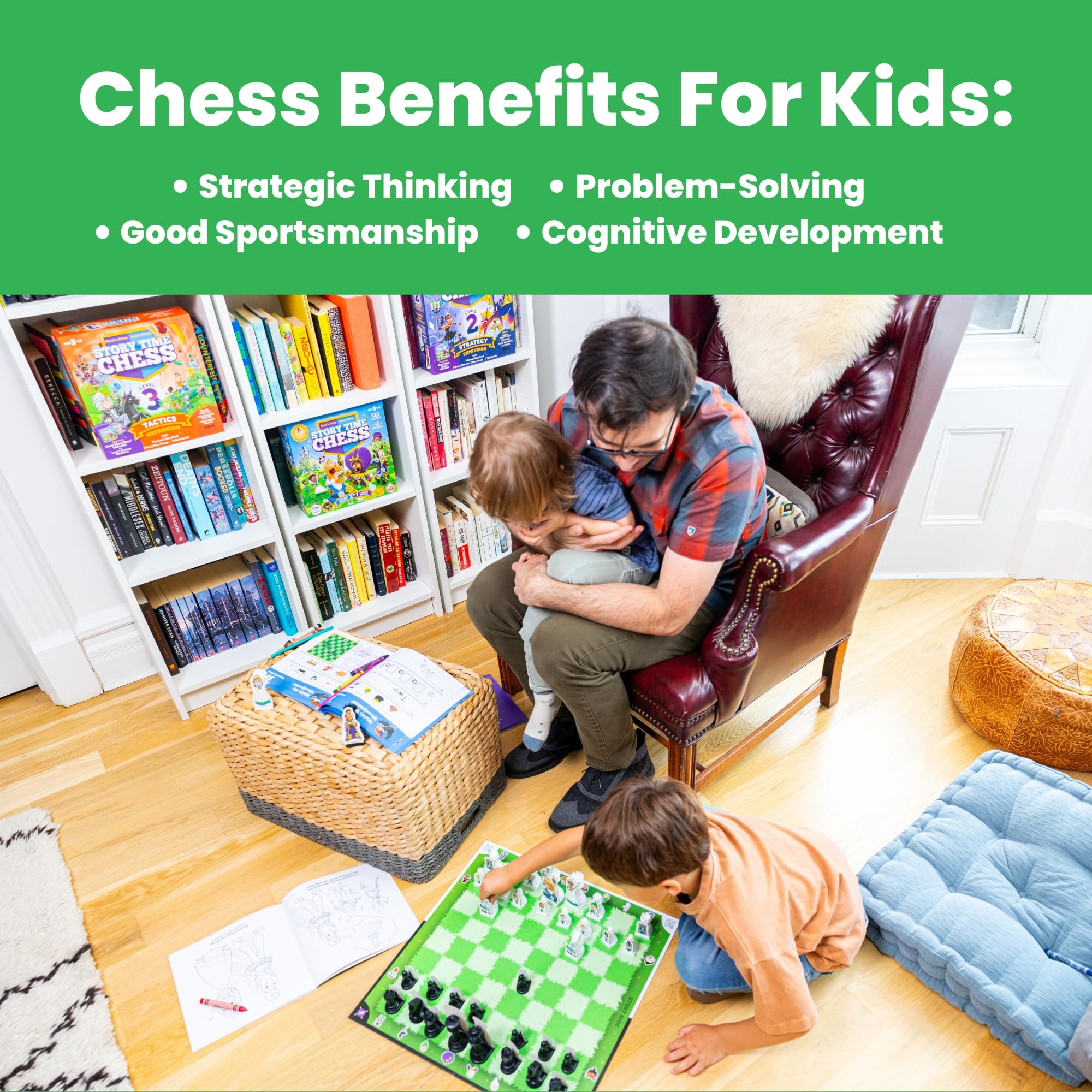 Story Time Chess Beginners Chess Set for Kids with Storybook - Chess Game for Children 3+ 2