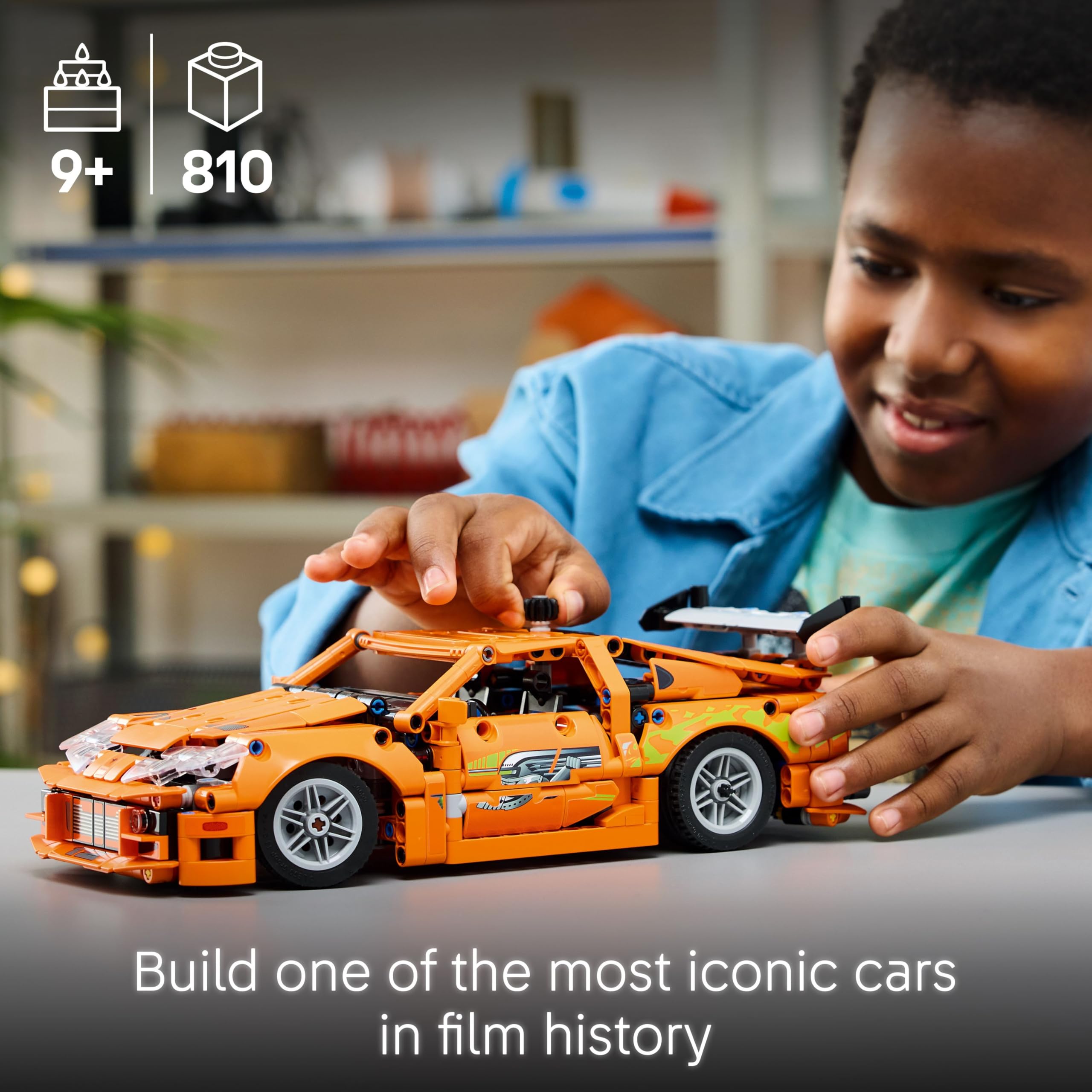 LEGO Technic Fast and Furious Toyota Supra MK4 Model Kit 42204 | 6-Cylinder Engine | Ages 9+