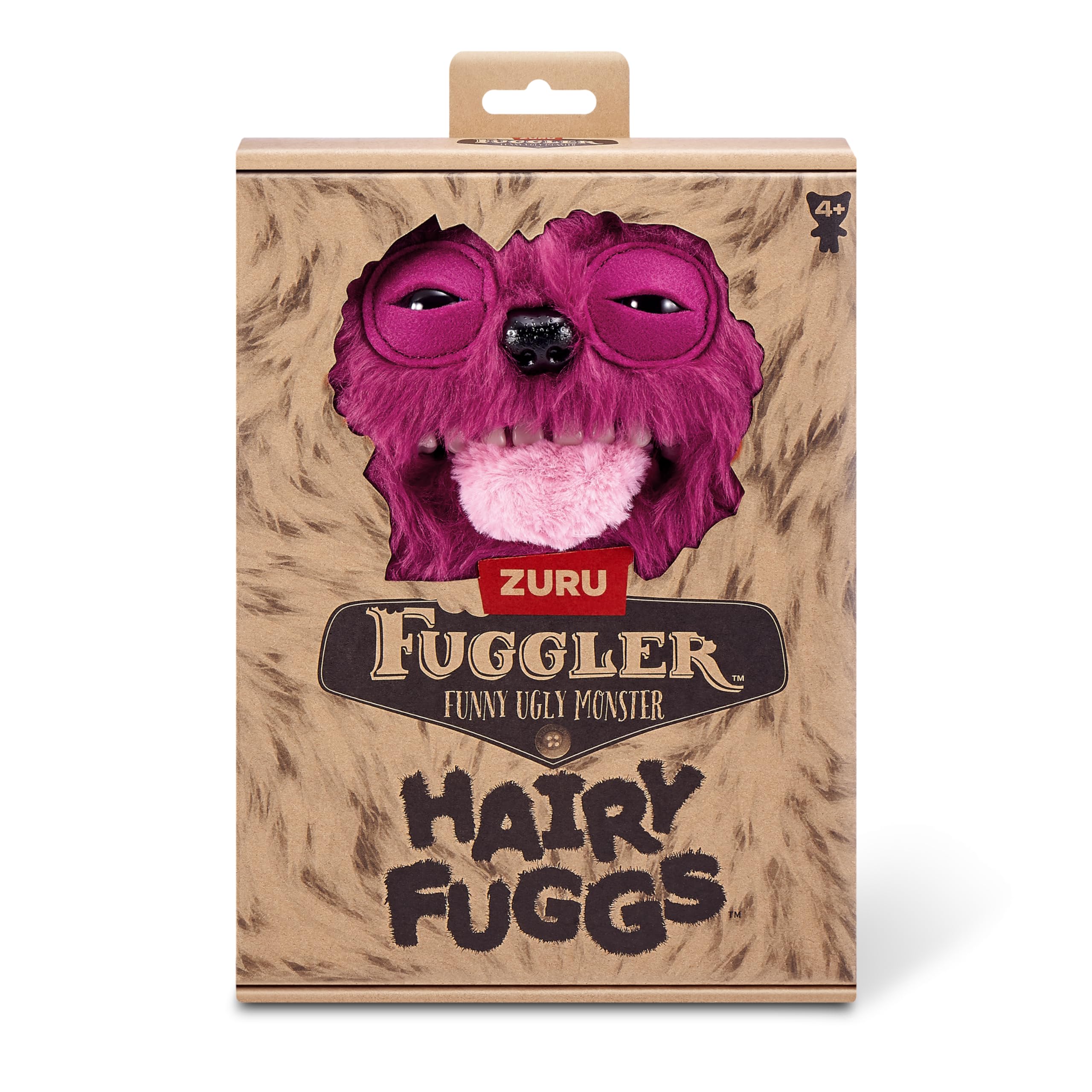 Fuggler Hairy Fuggs 2-Pack - 9-inch Funny Ugly Monster Plush Toys for Kids 4+ 2