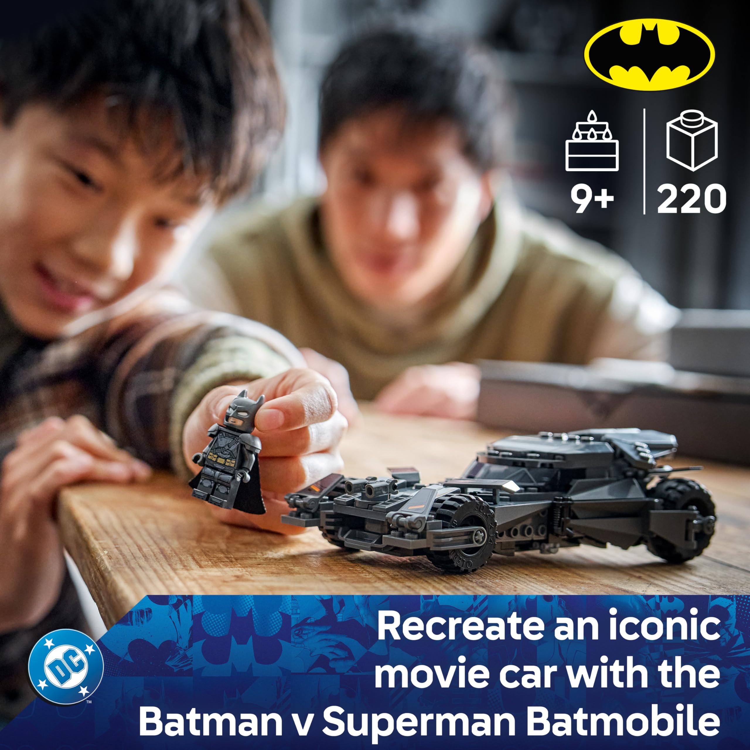 LEGO DC Batman v Superman Batmobile Car Toy Set 76331 for Ages 9+