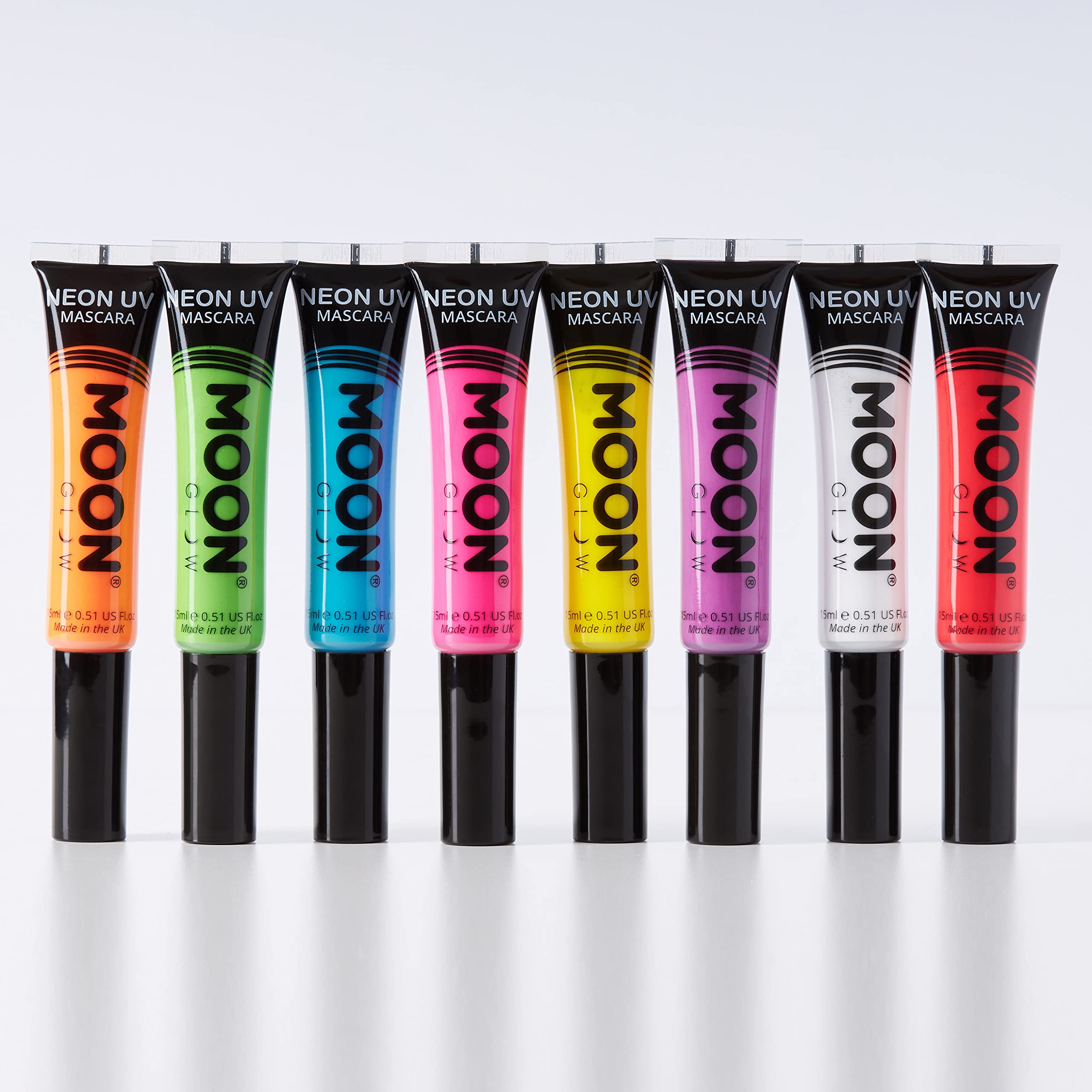 Moon Glow Intense Neon UV Mascara (20g) - Bright Blue, Fluorescent Glow Under UV/Blacklight 9