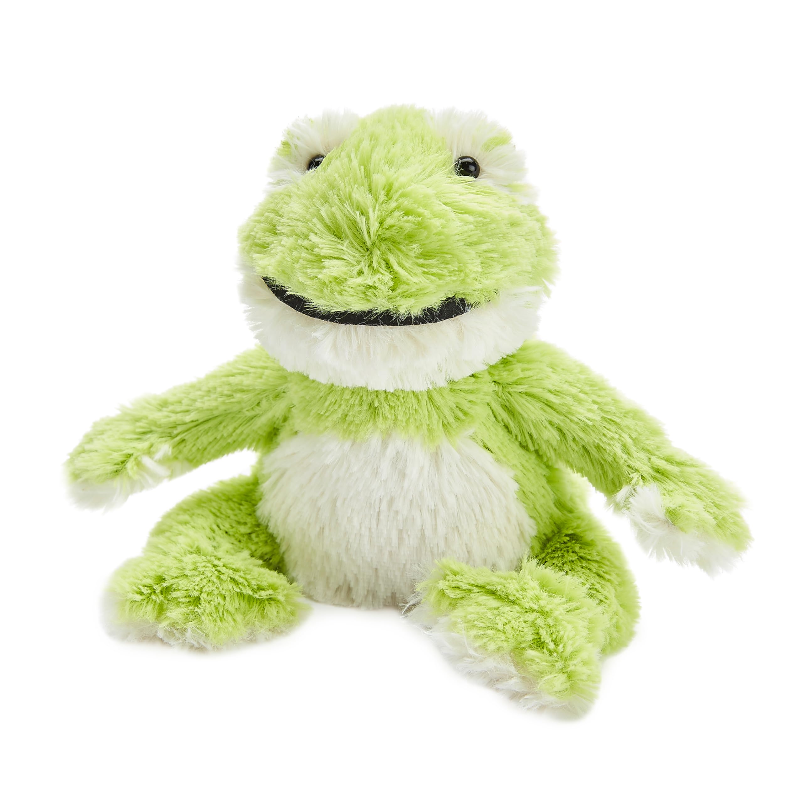 Warmies Plush Frog Junior - Microwaveable Lavender Scented Heatable Toy for Relaxation 1